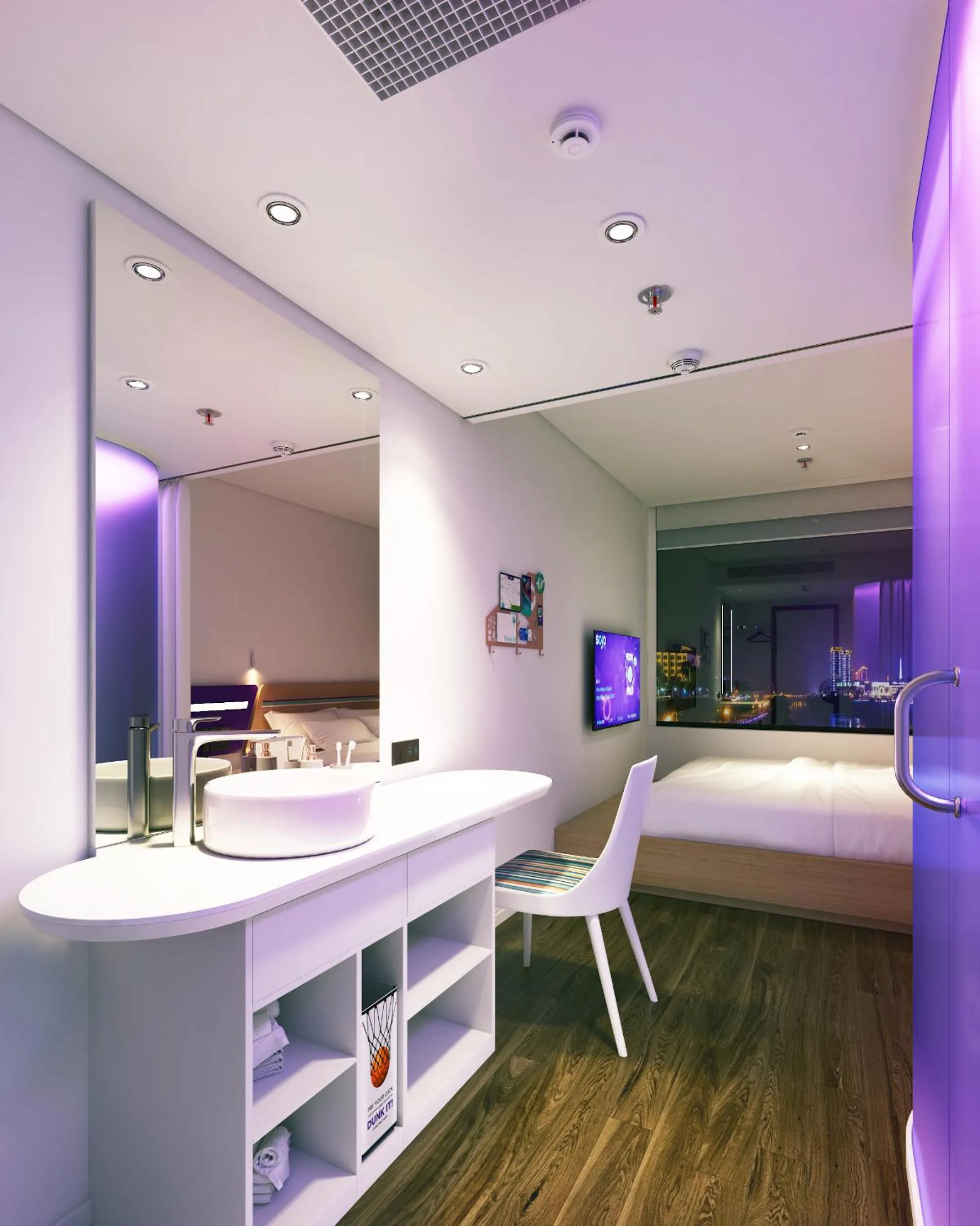 Photo of the whole room, Bed in SOJO Hotel Lao Cai