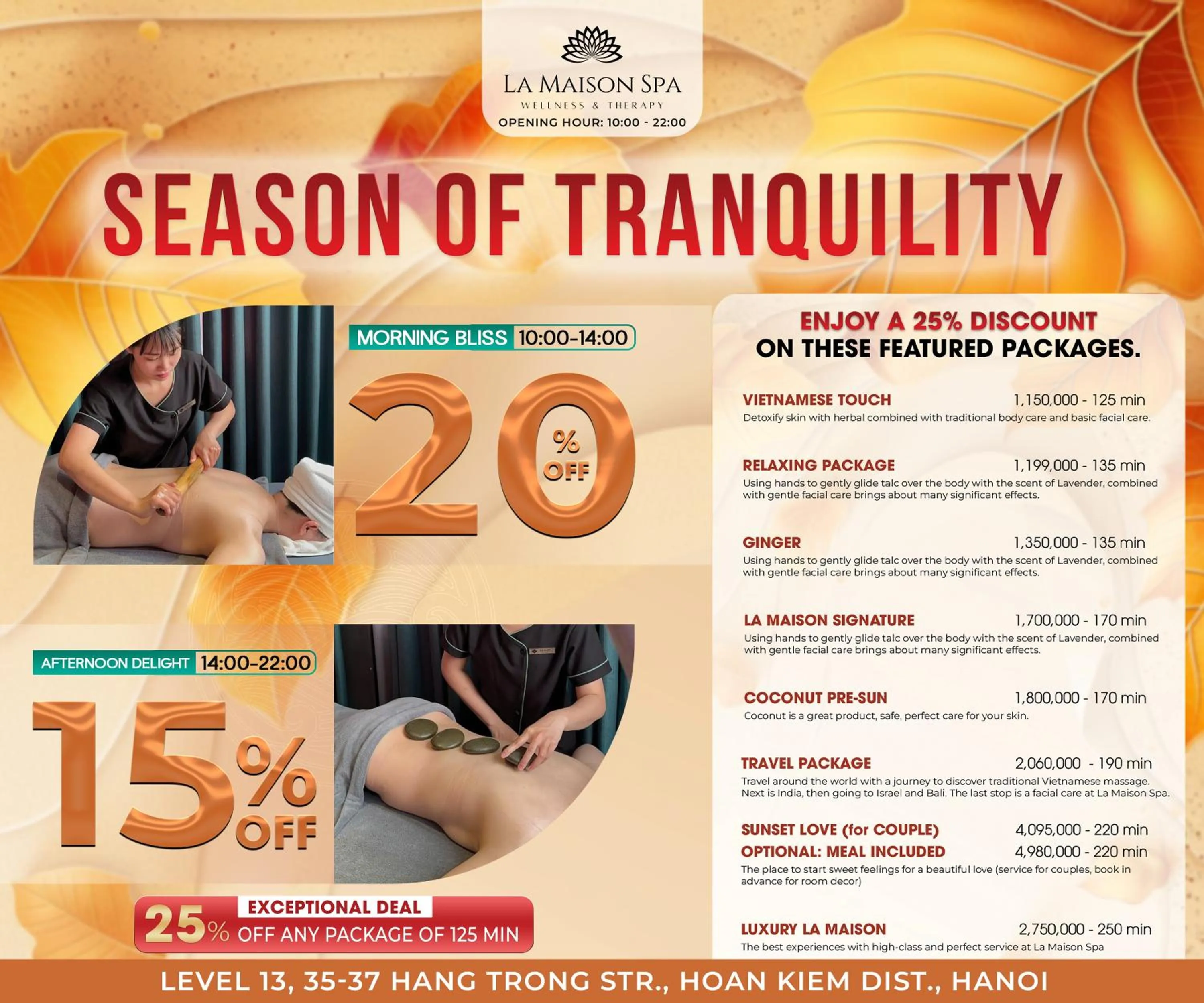 Spa and wellness centre/facilities in HOTEL du LAC Hanoi