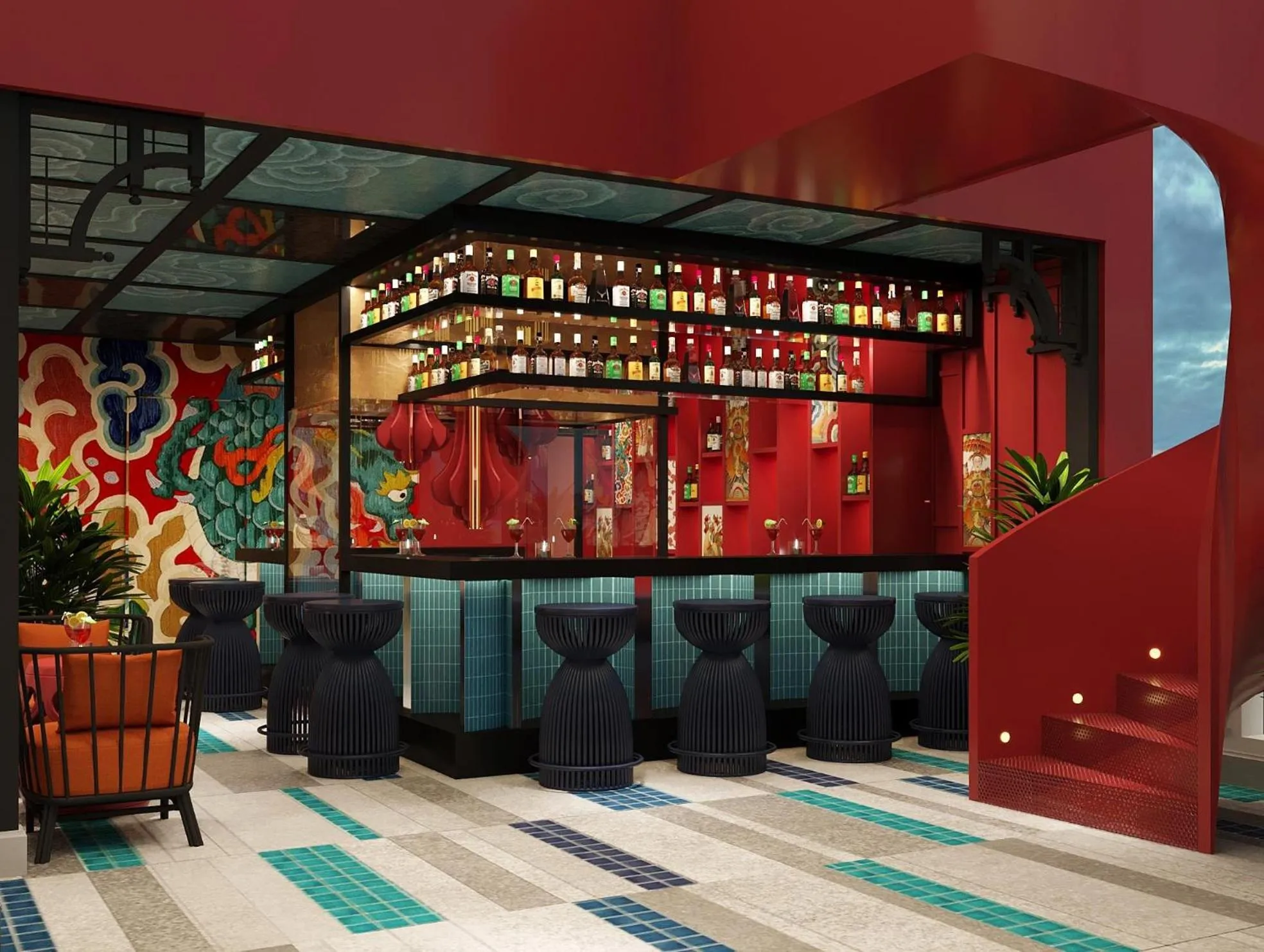 Lounge or bar in HOTEL du LAC Hanoi