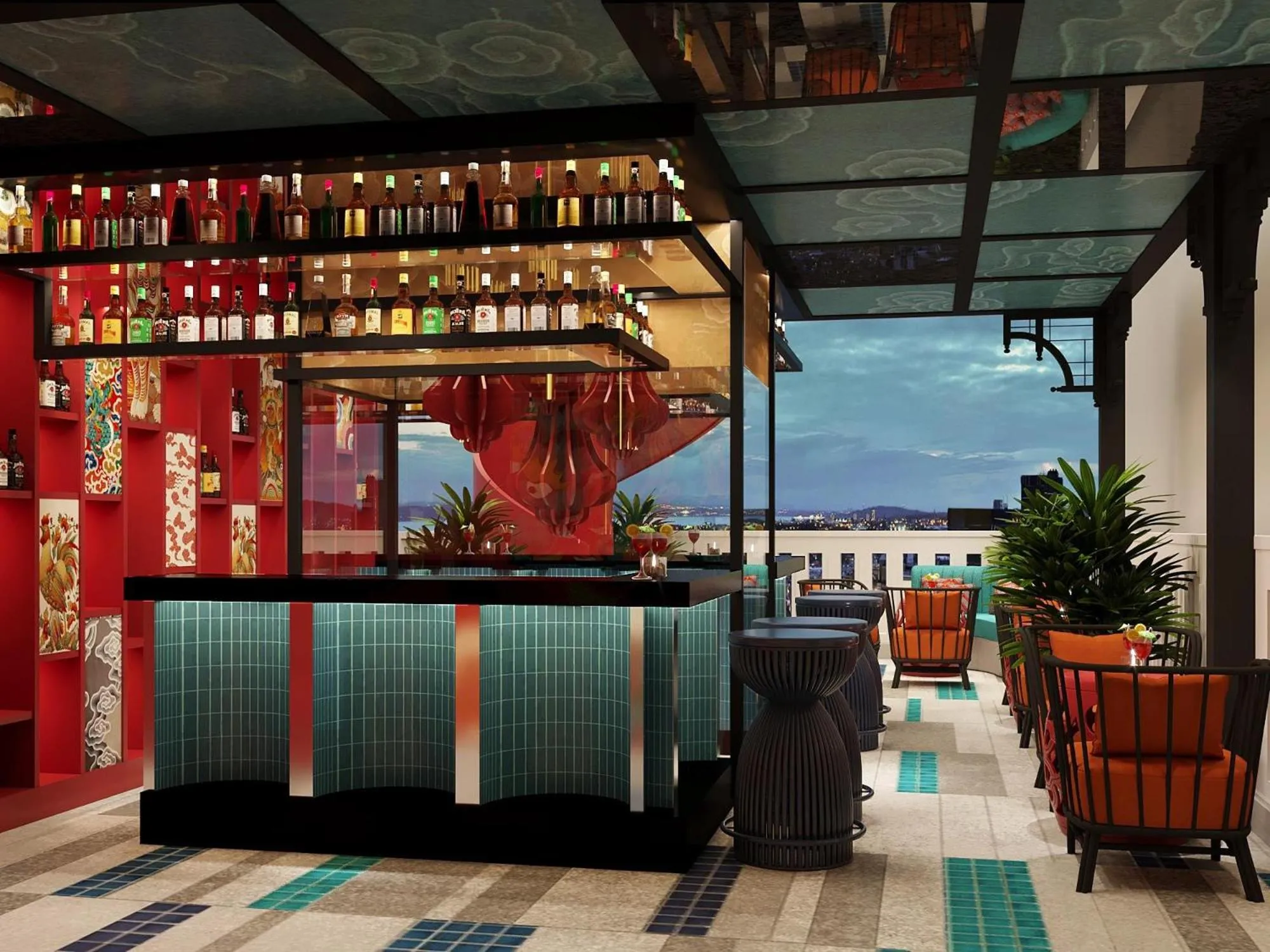 Lounge or bar in HOTEL du LAC Hanoi