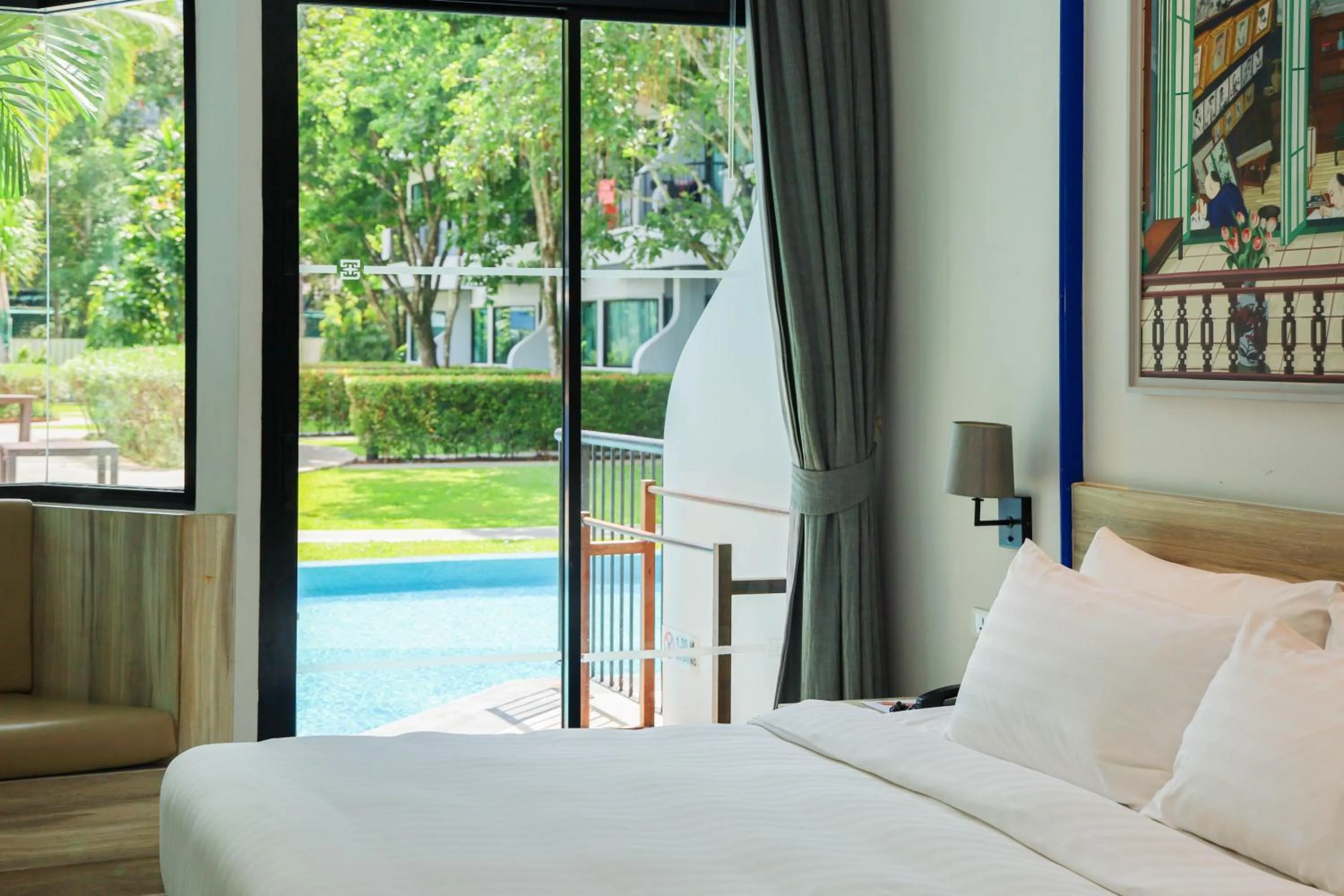 Pool view, Bed in Holiday Style Ao Nang Beach Resort, Krabi