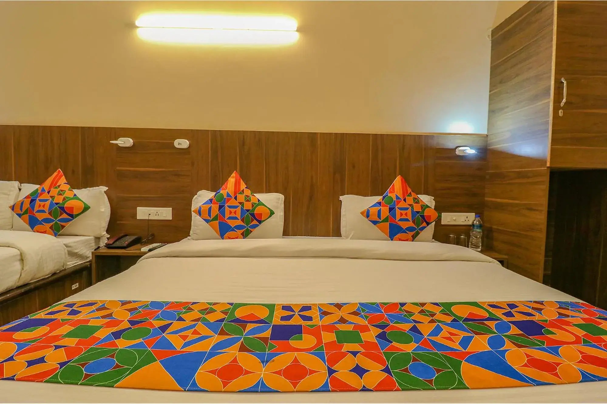 Bed in FabHotel GD Sunrise Inn Amritsar Bed in FabHotel GD Sunrise Inn Amritsar