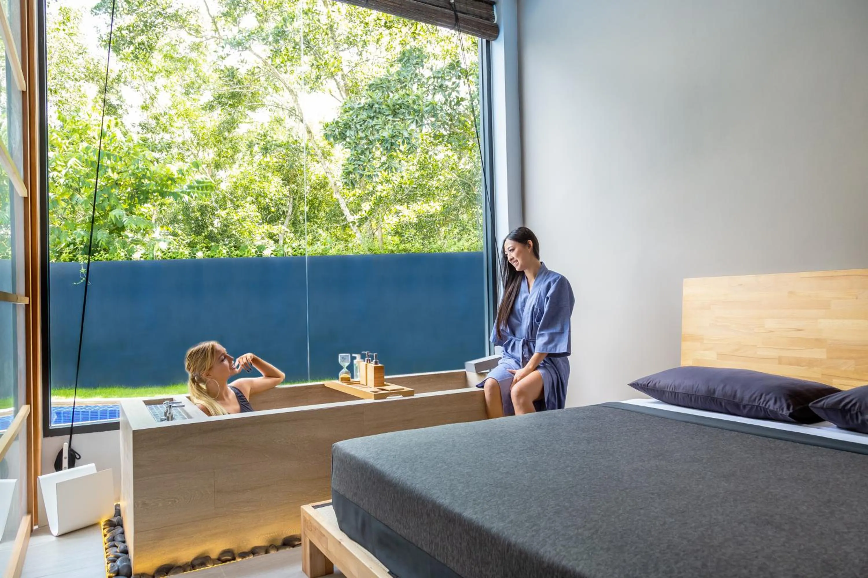 Bath, Bed in Villoft Zen Living Resort