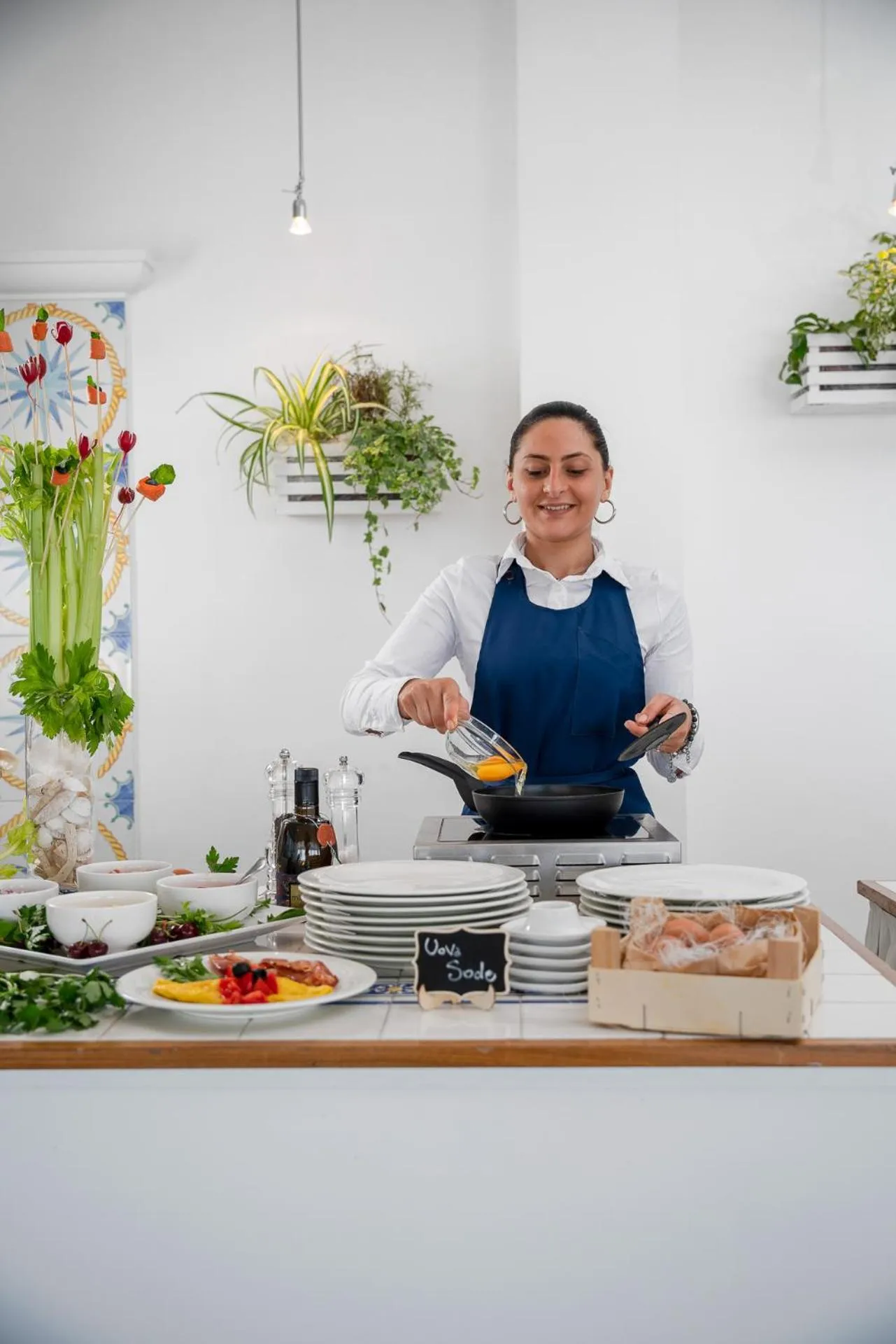 Buffet breakfast in Luxor Beach Boutique Hotel Cattolica