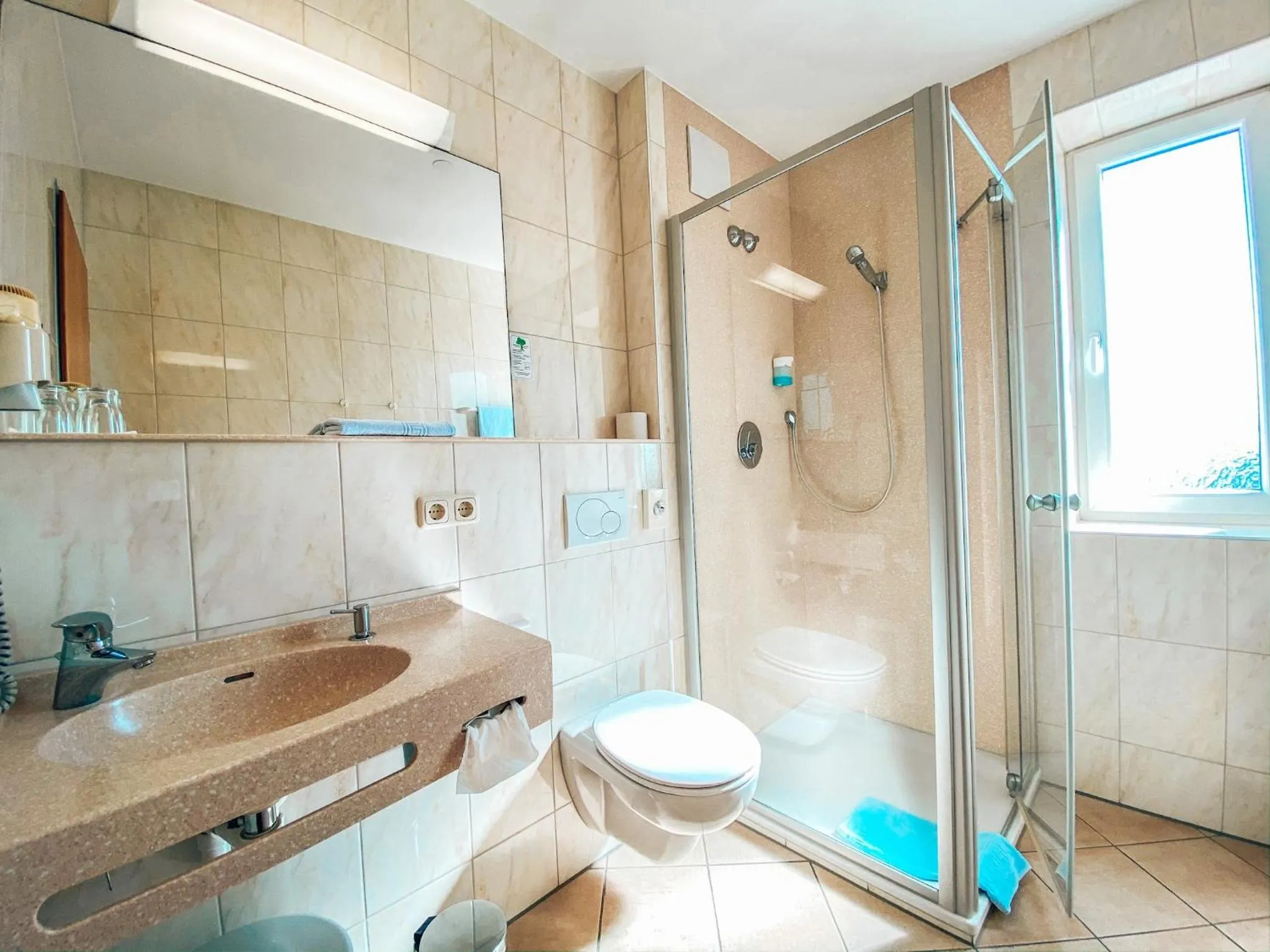 Bathroom in Hotel Schwertfirm