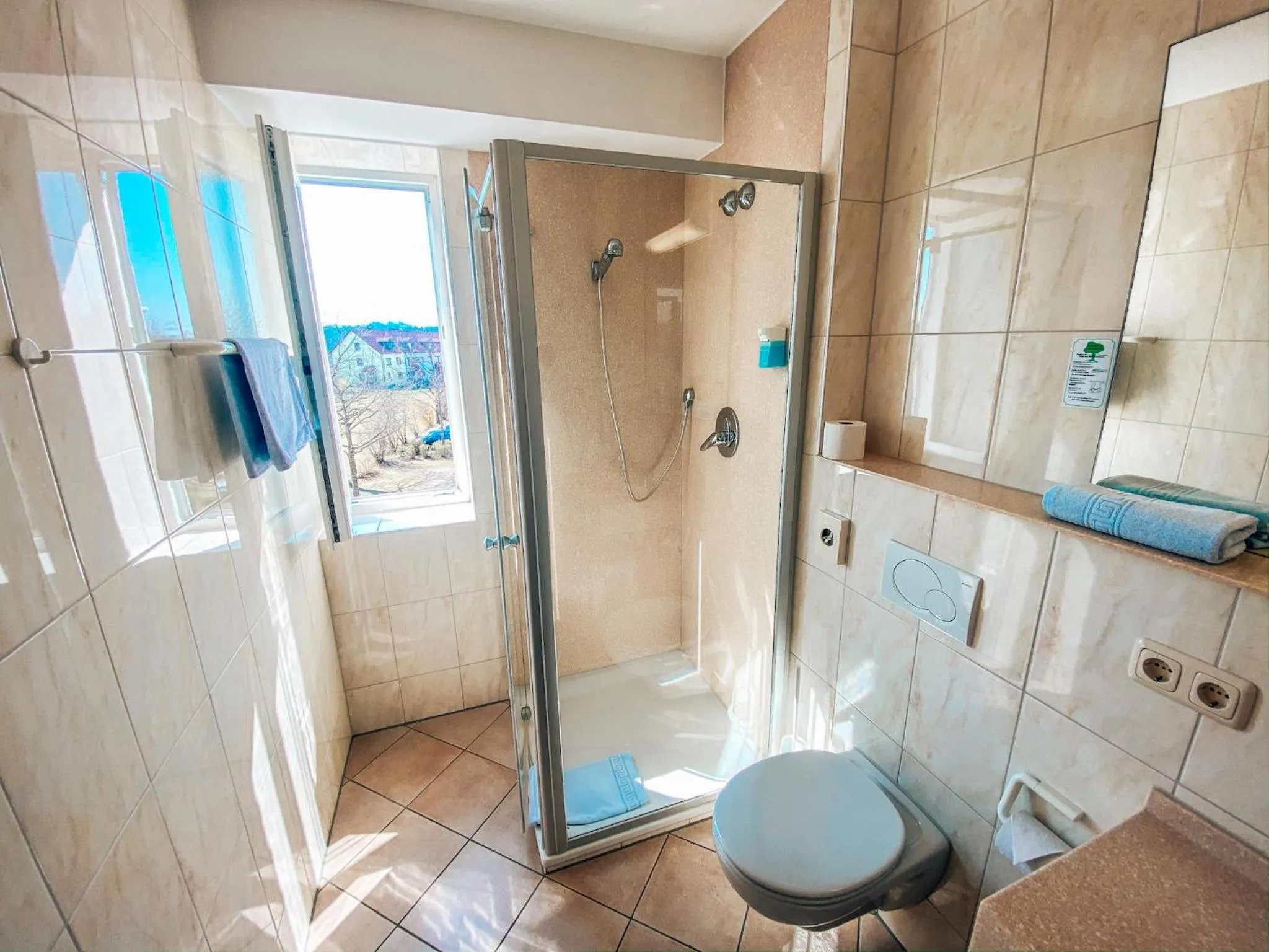 Bathroom in Hotel Schwertfirm