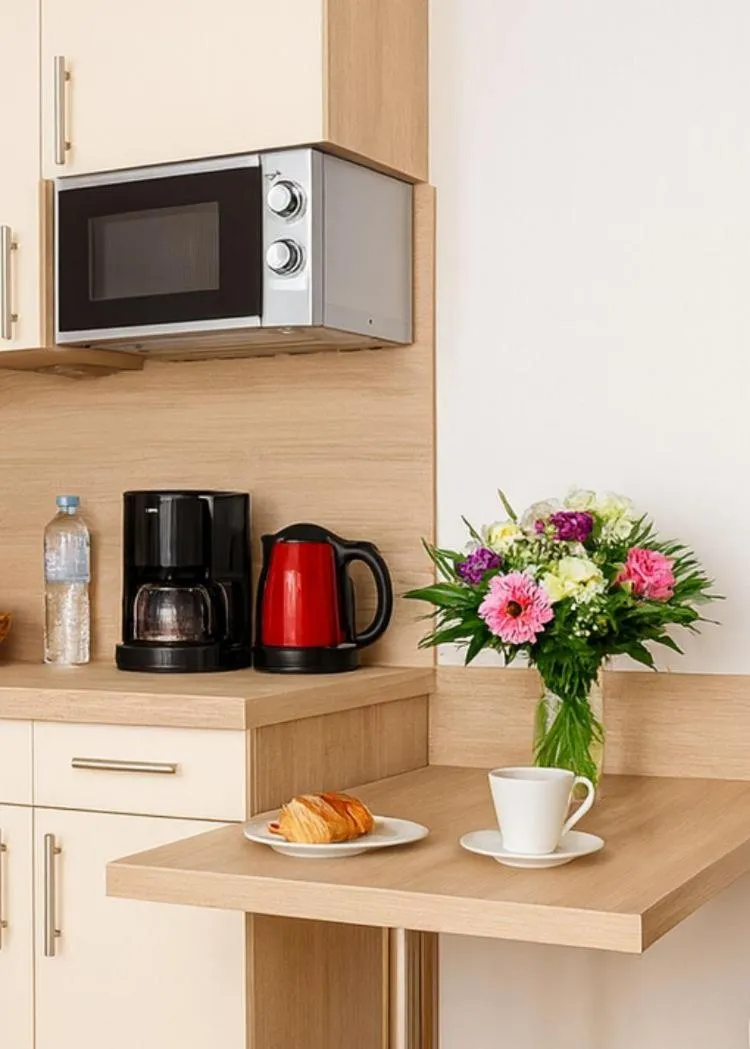 Kitchen or kitchenette in Das Falk Apartmenthaus