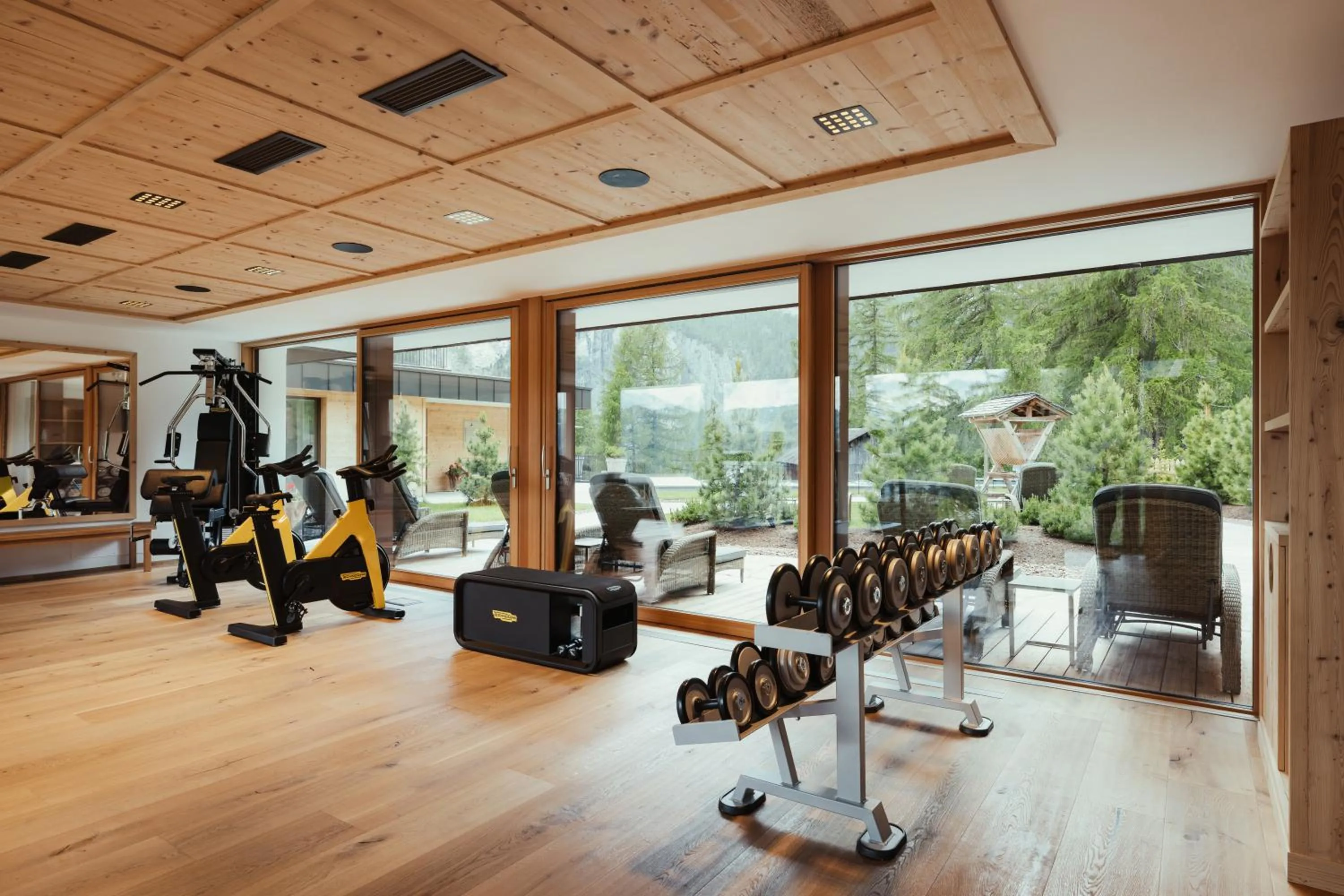 Fitness centre/facilities in Kolfuschgerhof Mountain Resort