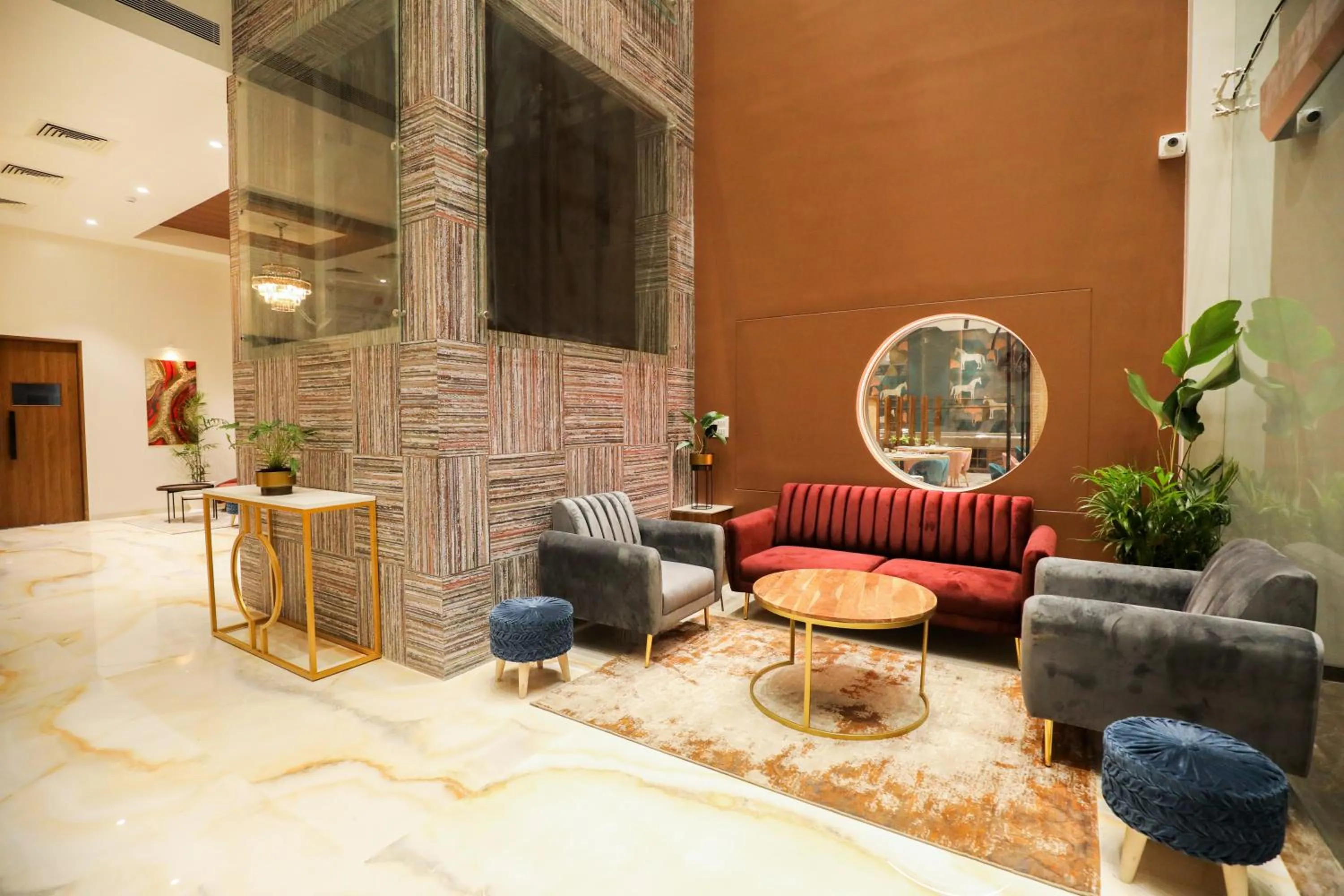 Seating area in Spree Hotel Aurangabad