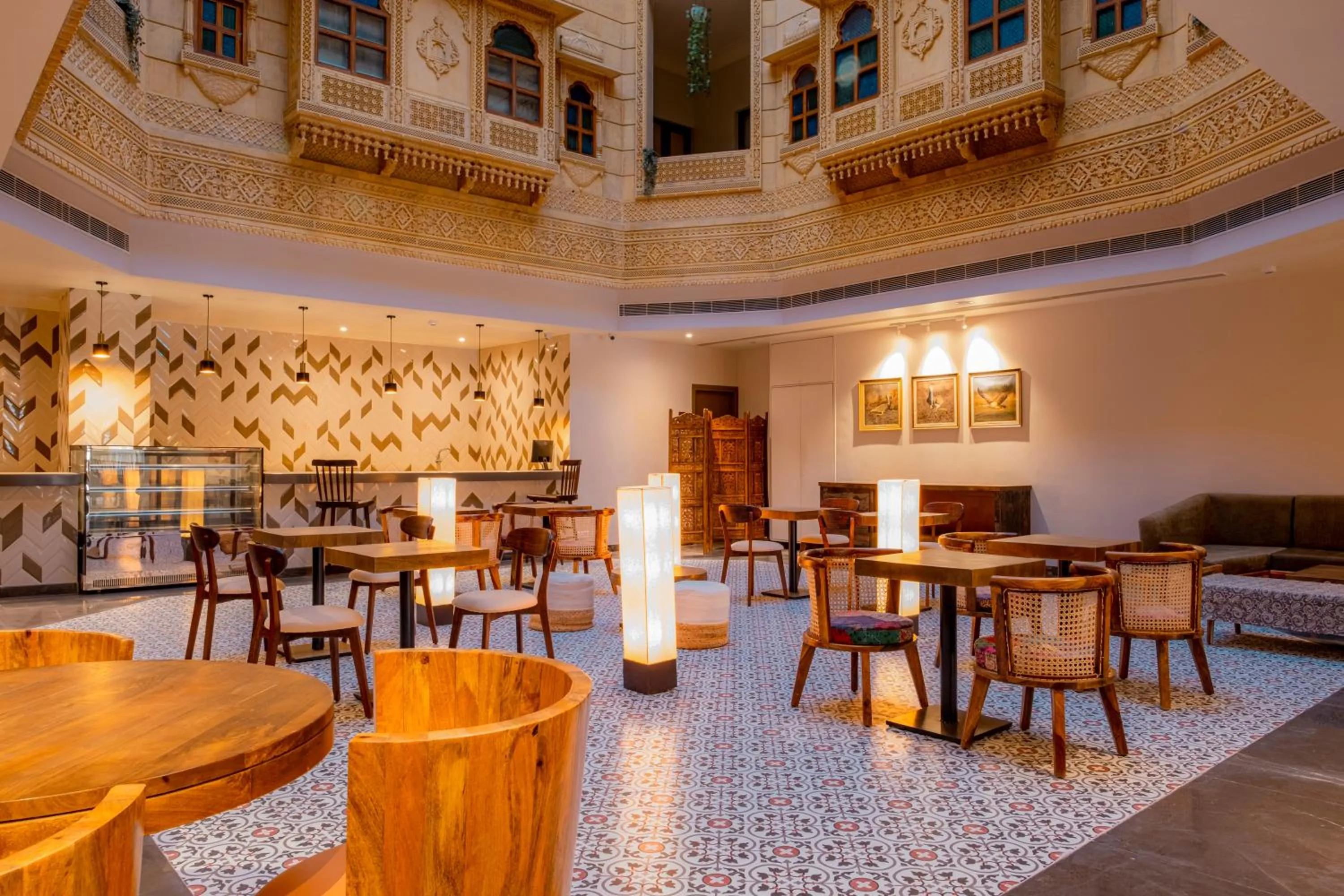 Inner courtyard view in Rupal Residency