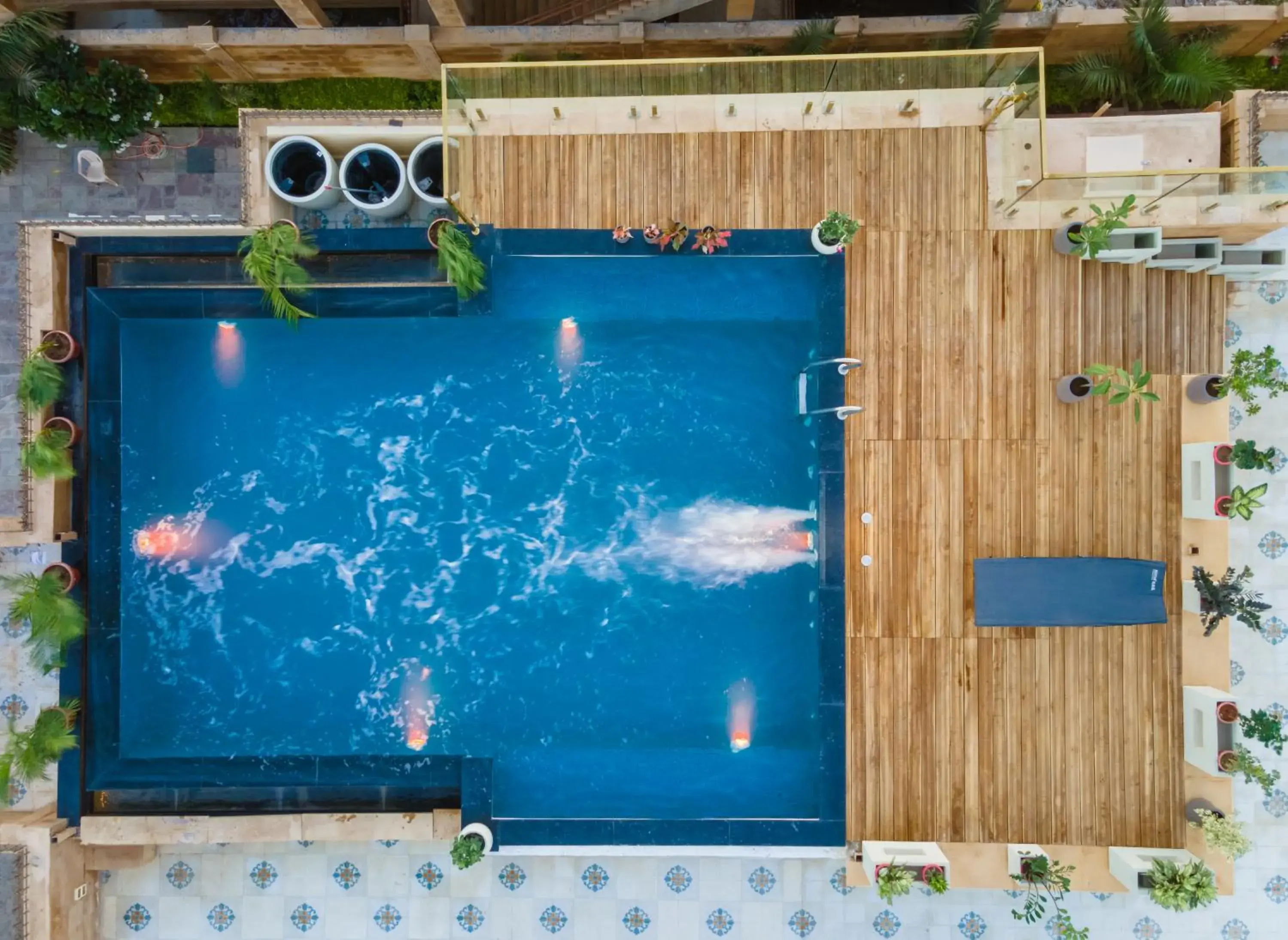 Swimming pool in Rupal Residency Swimming pool in Rupal Residency