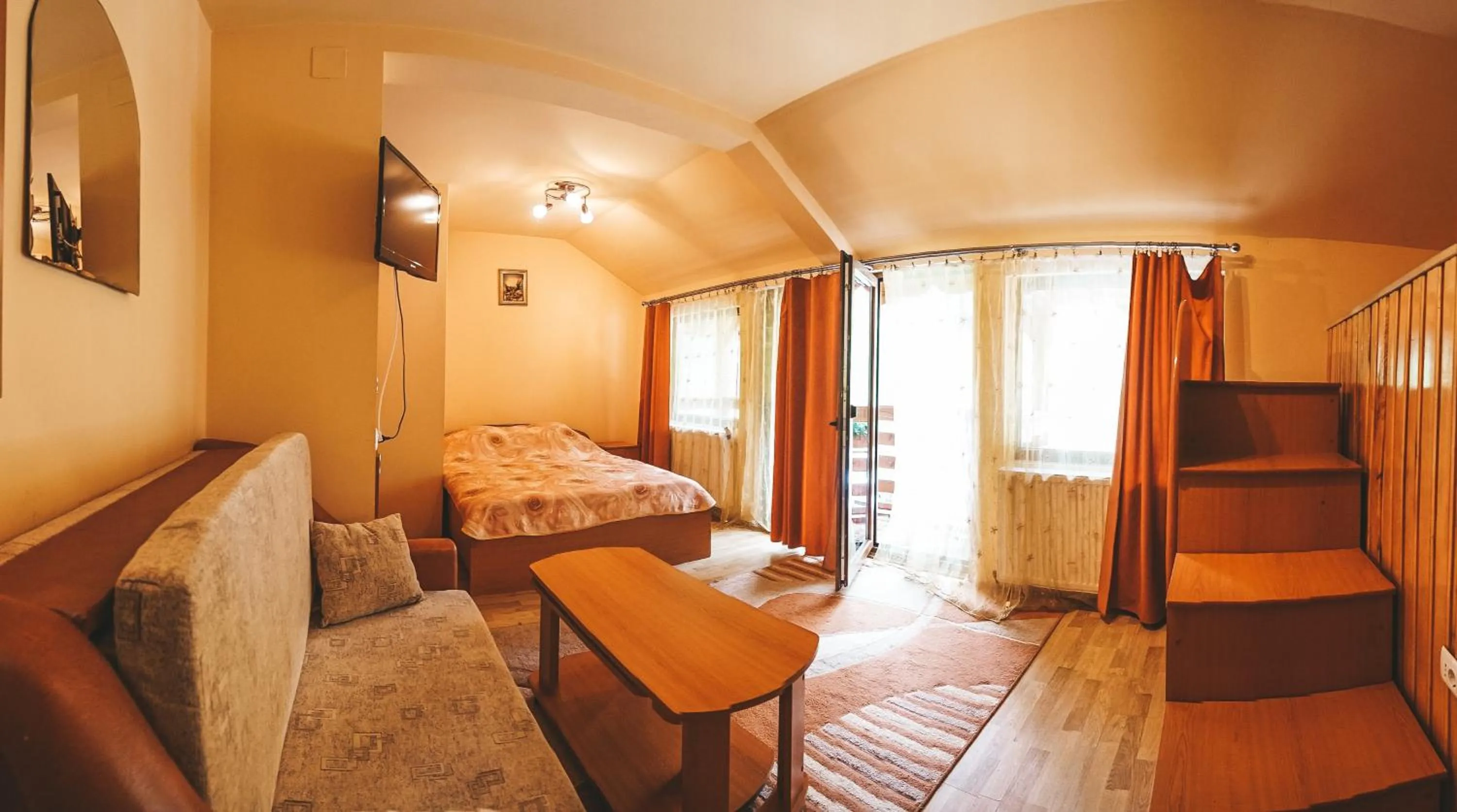 Bed in Pensiunea Eladi