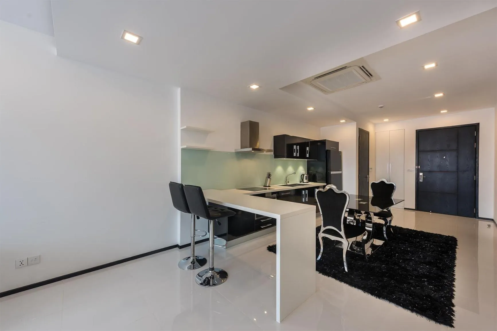 Kitchen or kitchenette in Maline Exclusive Serviced Apartments