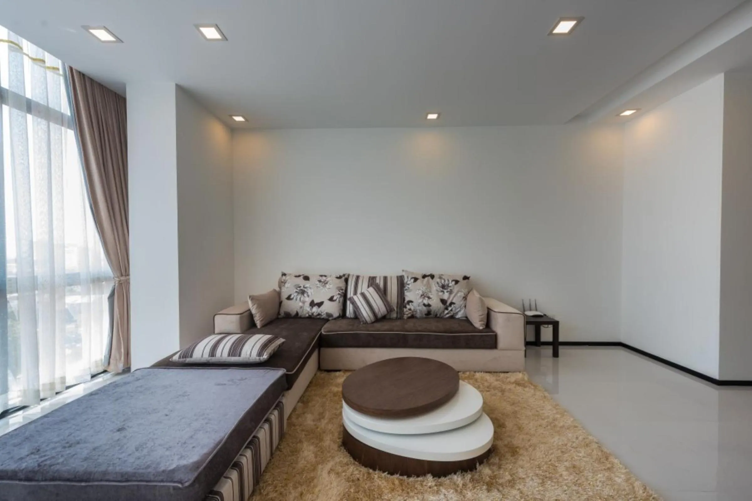 Seating area, Bed in Maline Exclusive Serviced Apartments