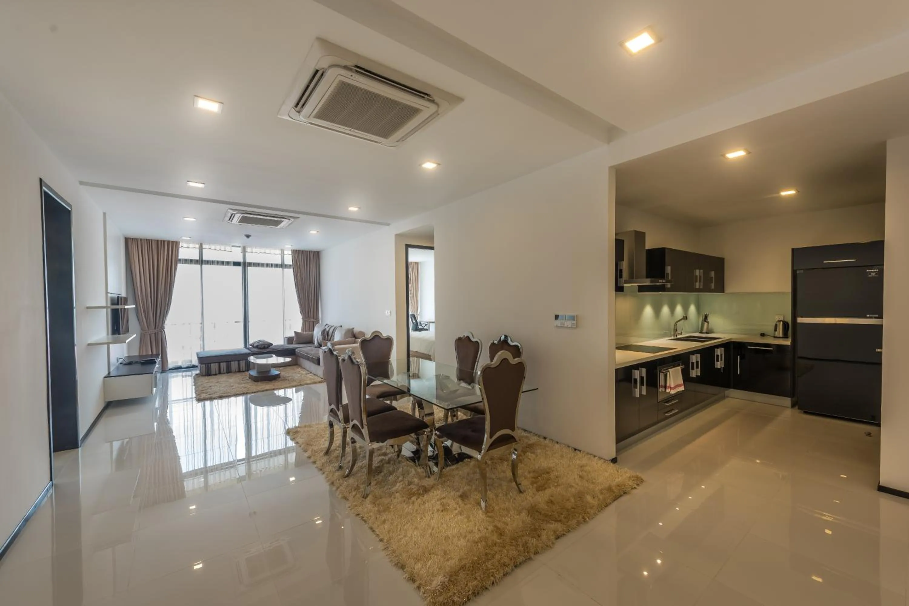 Kitchen or kitchenette in Maline Exclusive Serviced Apartments