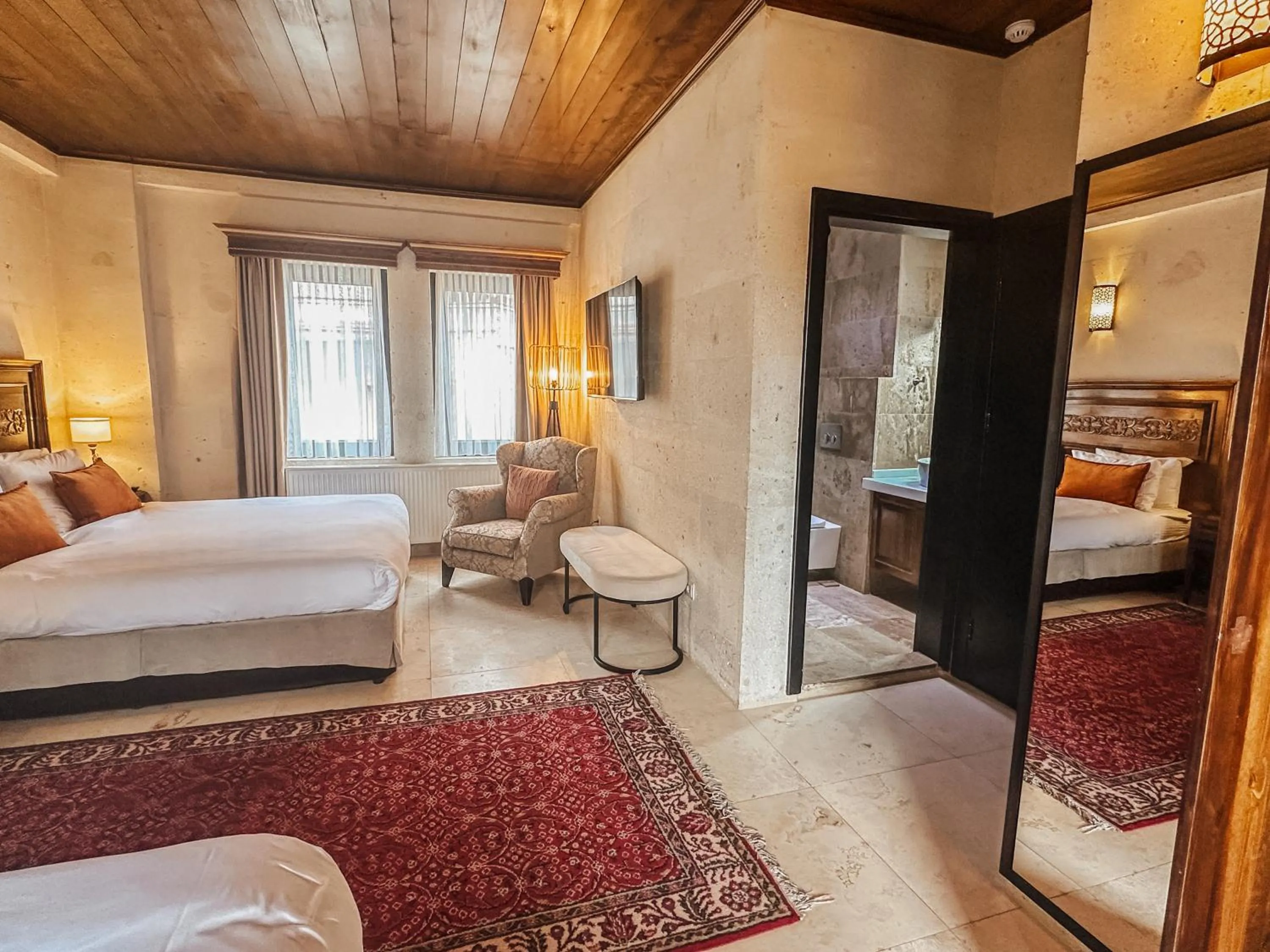 Bed in Osmanli Cappadocia Hotel