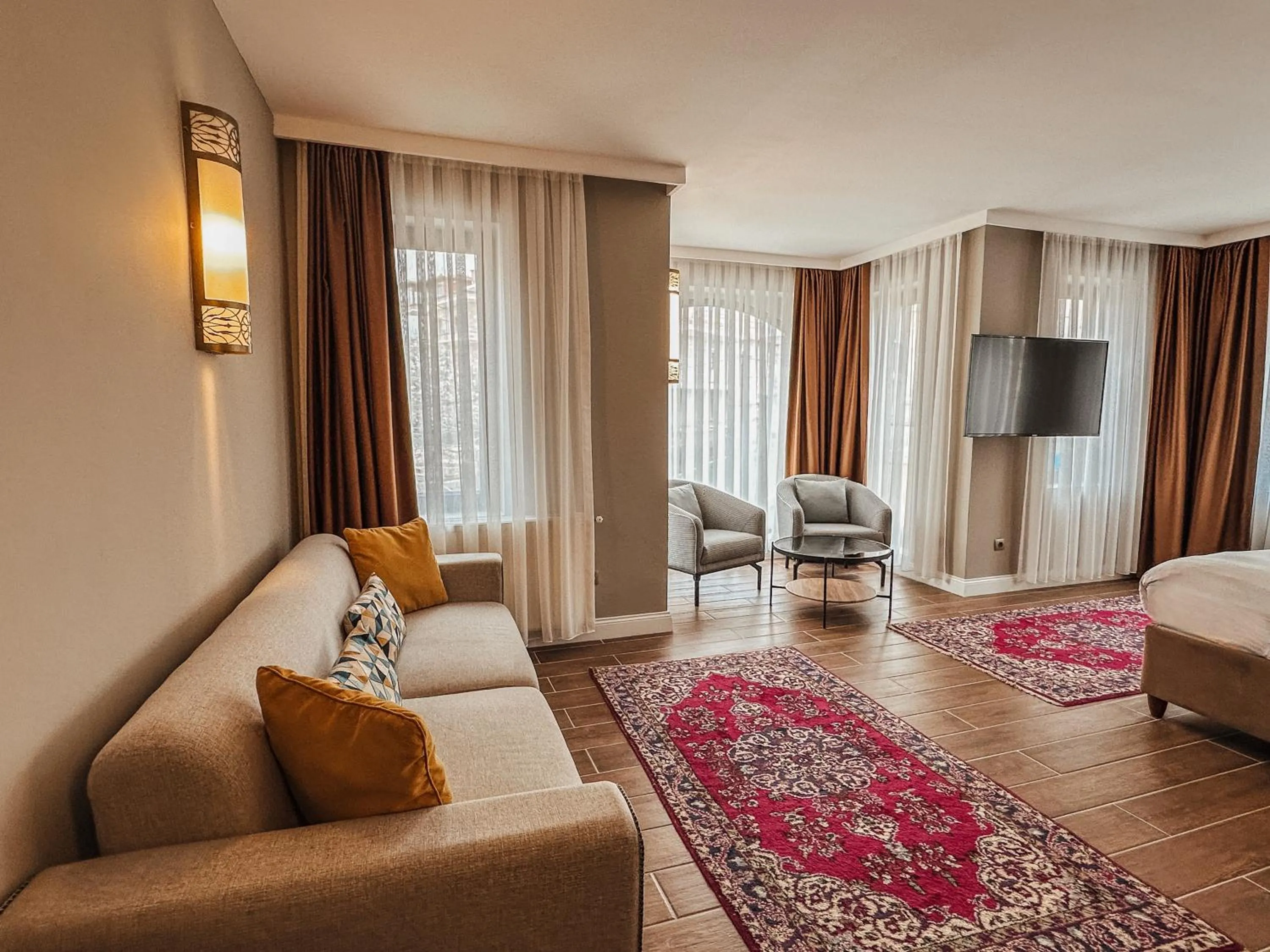 Bed in Osmanli Cappadocia Hotel