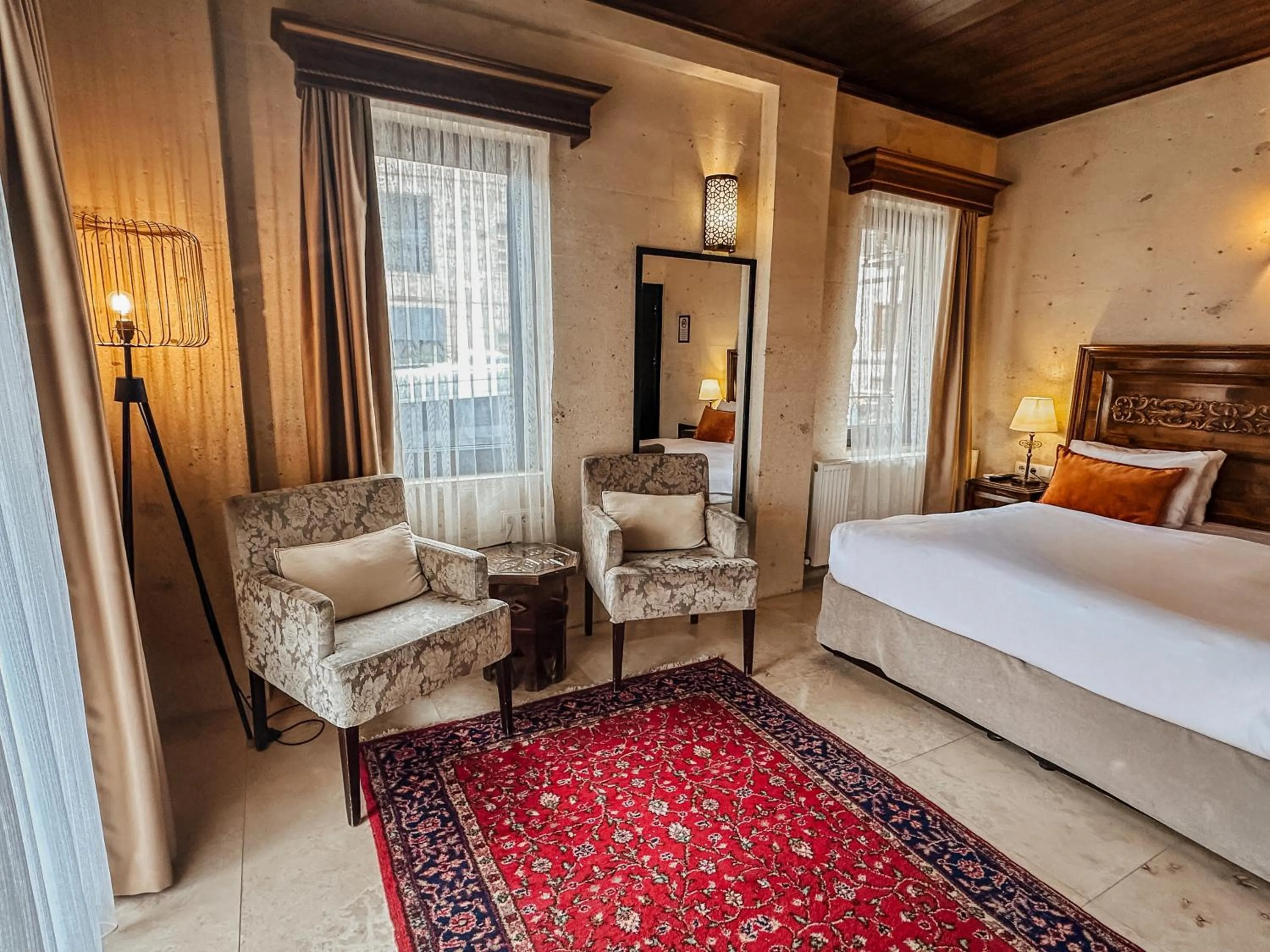 Bed in Osmanli Cappadocia Hotel