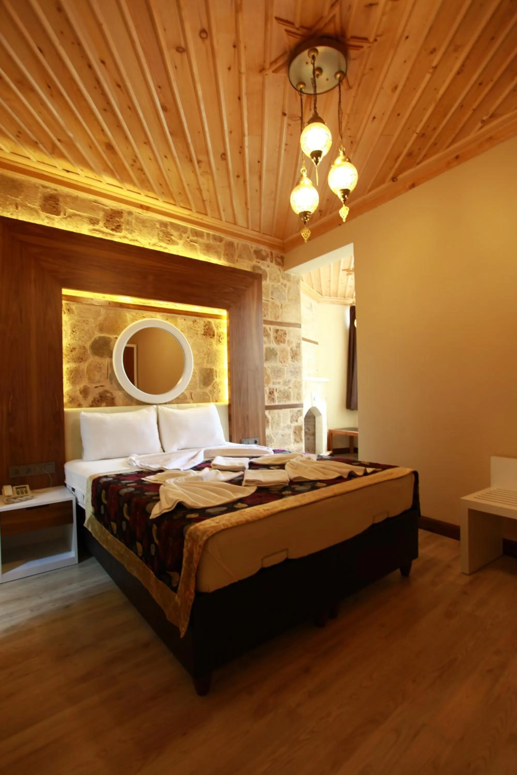 Bedroom, Bed in Bacchus Pension