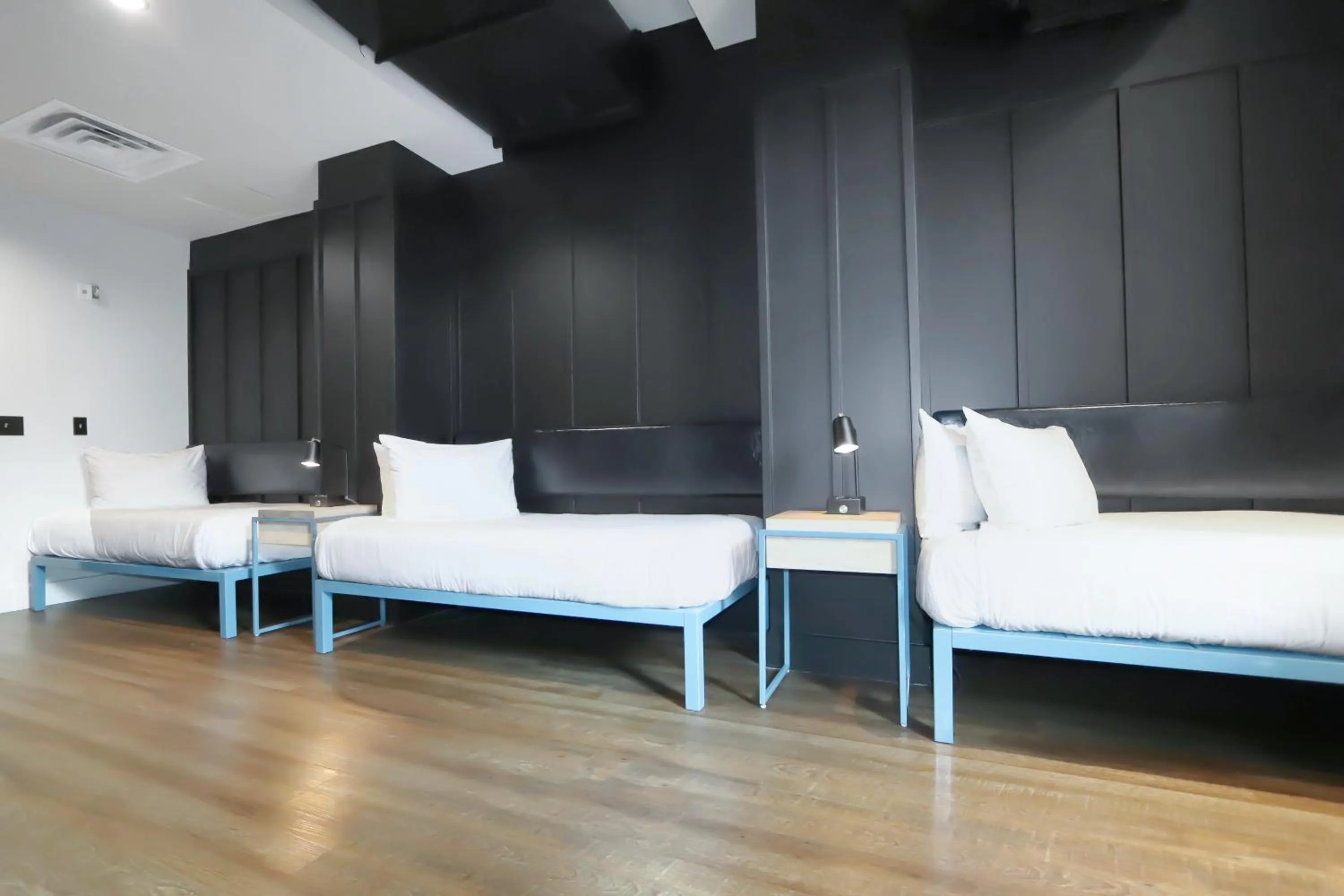 Bed in Waymore's Guest House