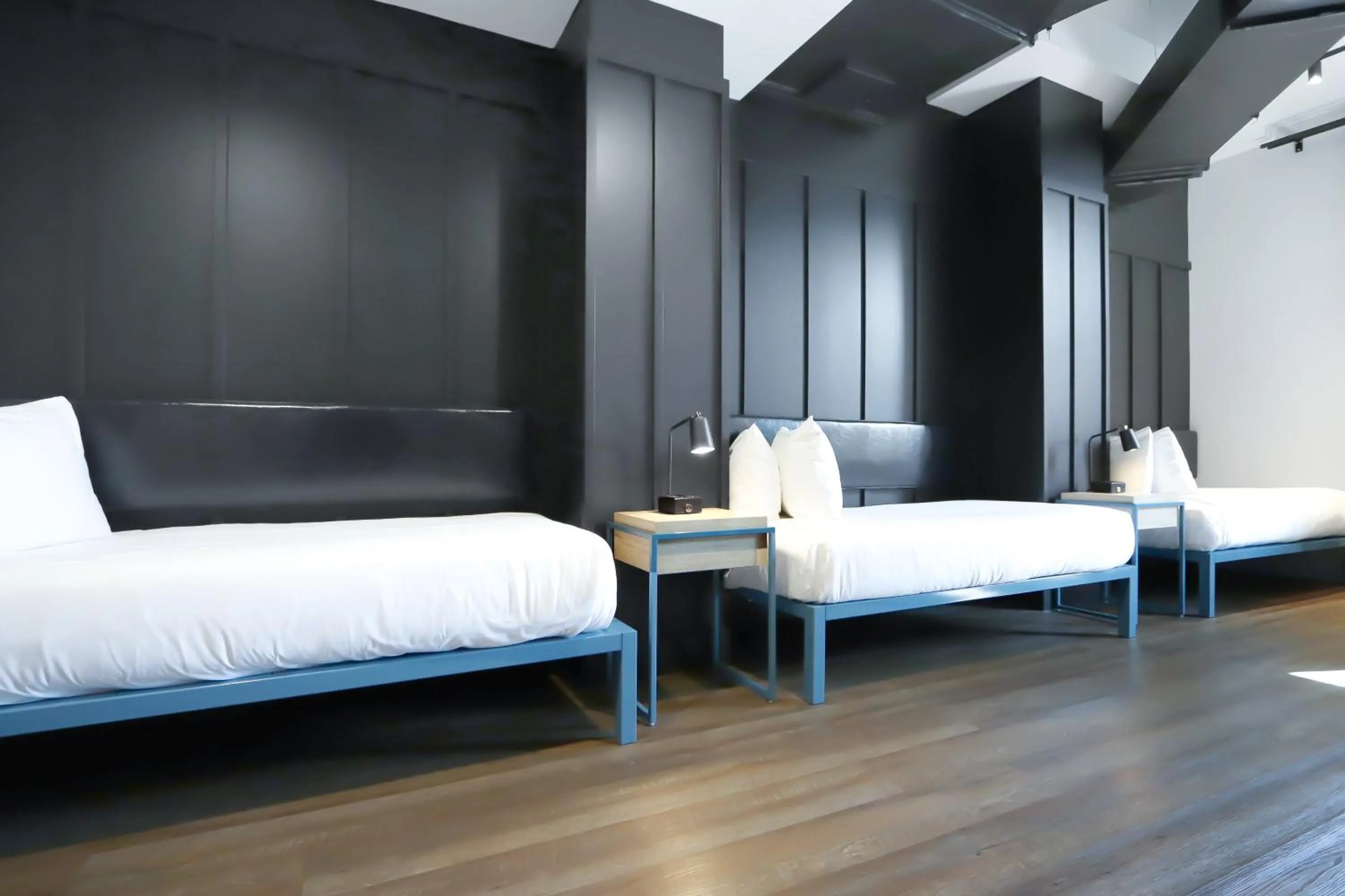 Bed in Waymore's Guest House