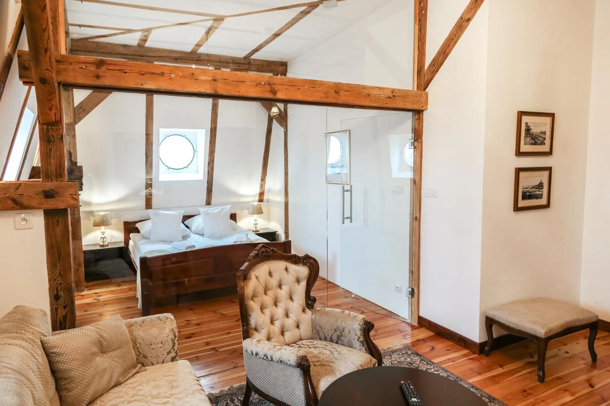 Living room, Bed in VILLA RED by COLUMBUS Ustka