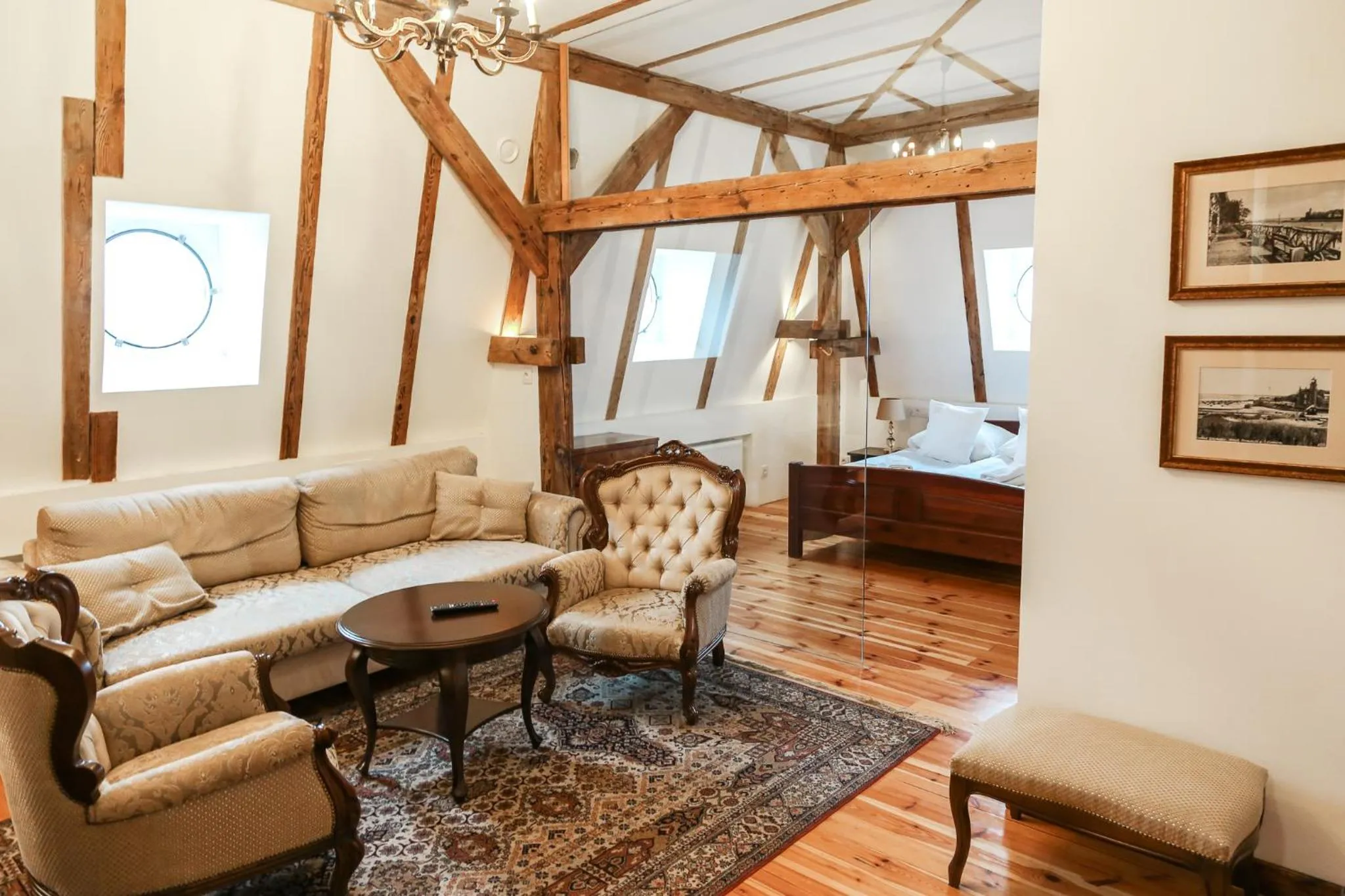 Living room, Bed in VILLA RED by COLUMBUS Ustka