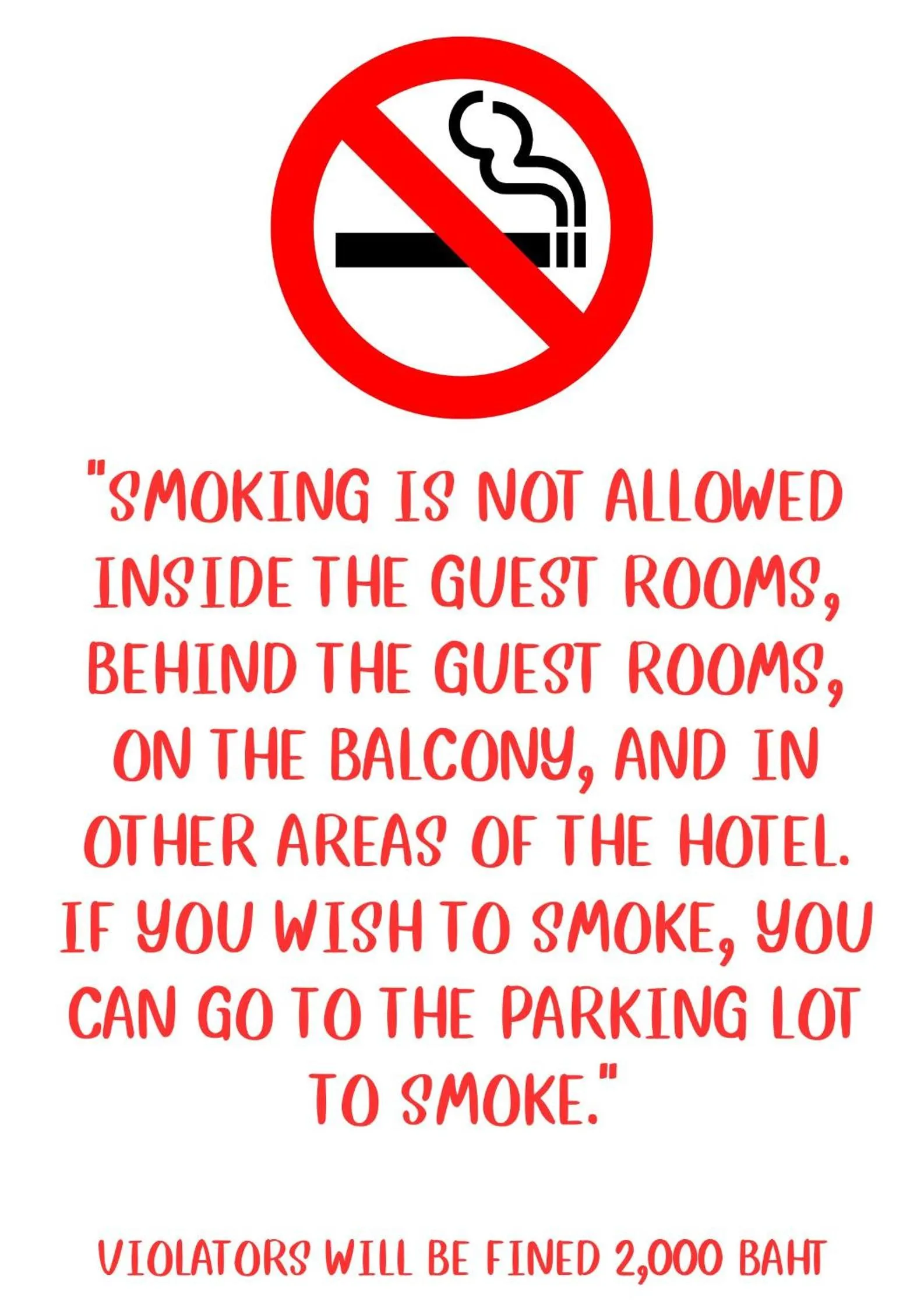 Text overlay in The Modeva Hotel