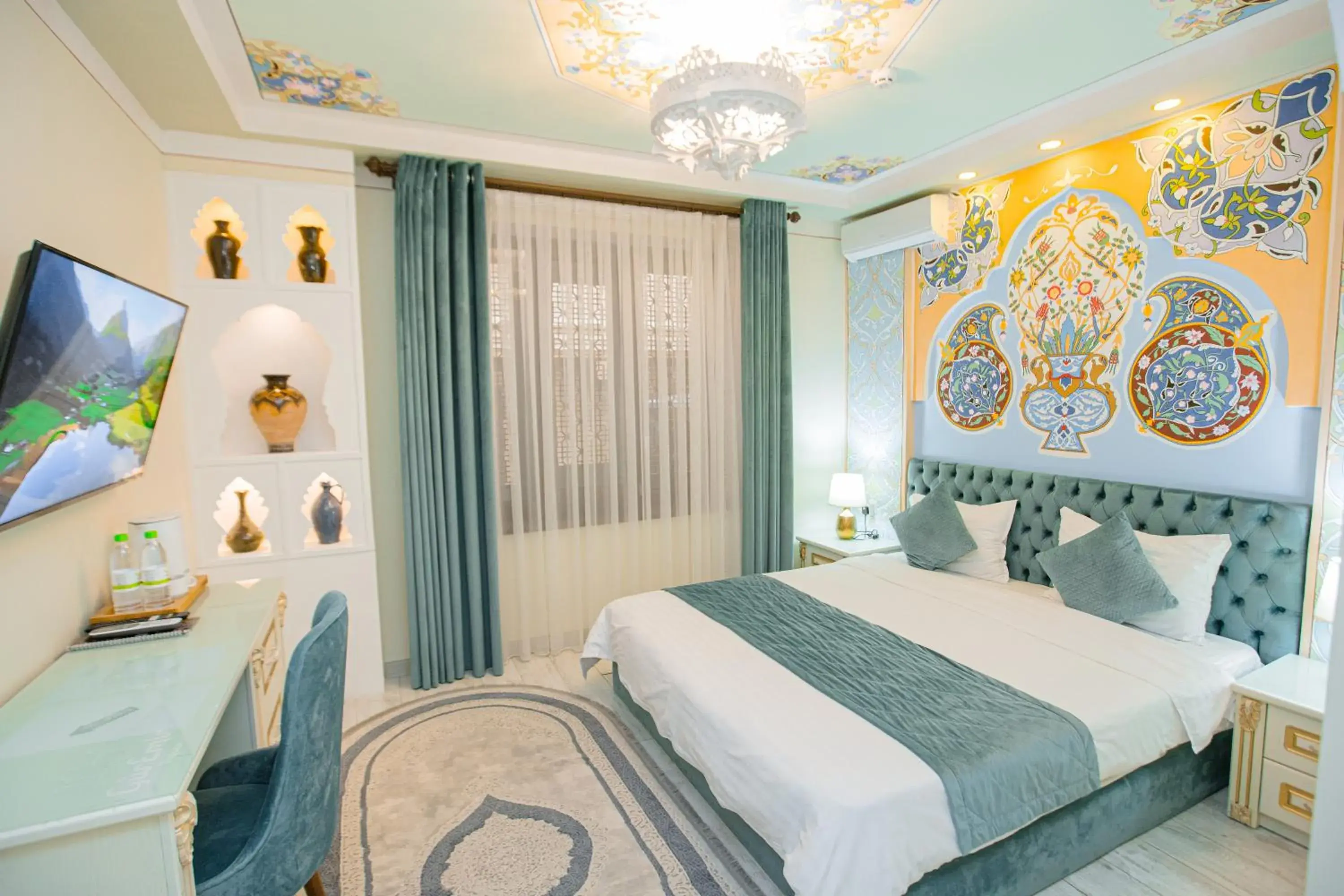 Bed in Gur Emir Palace boutique hotel Bed in Gur Emir Palace boutique hotel