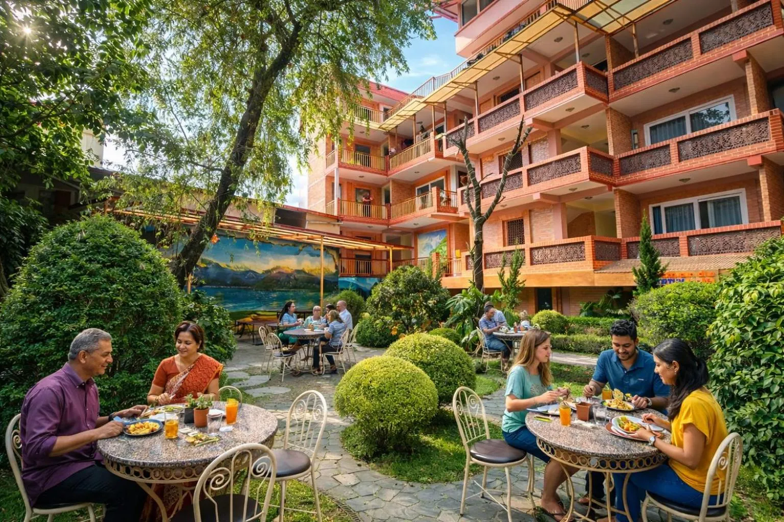 Property building in Kathmandu Aagantuk Hotel