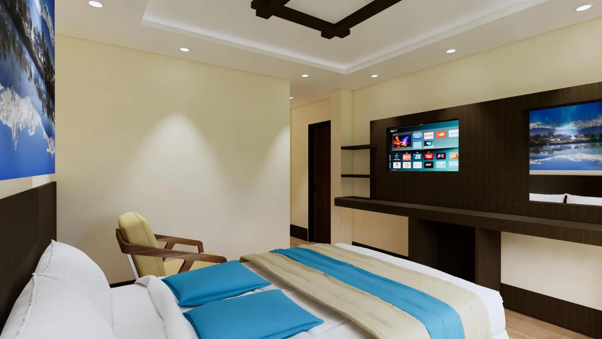 Bedroom, Bed in Kathmandu Aagantuk Hotel