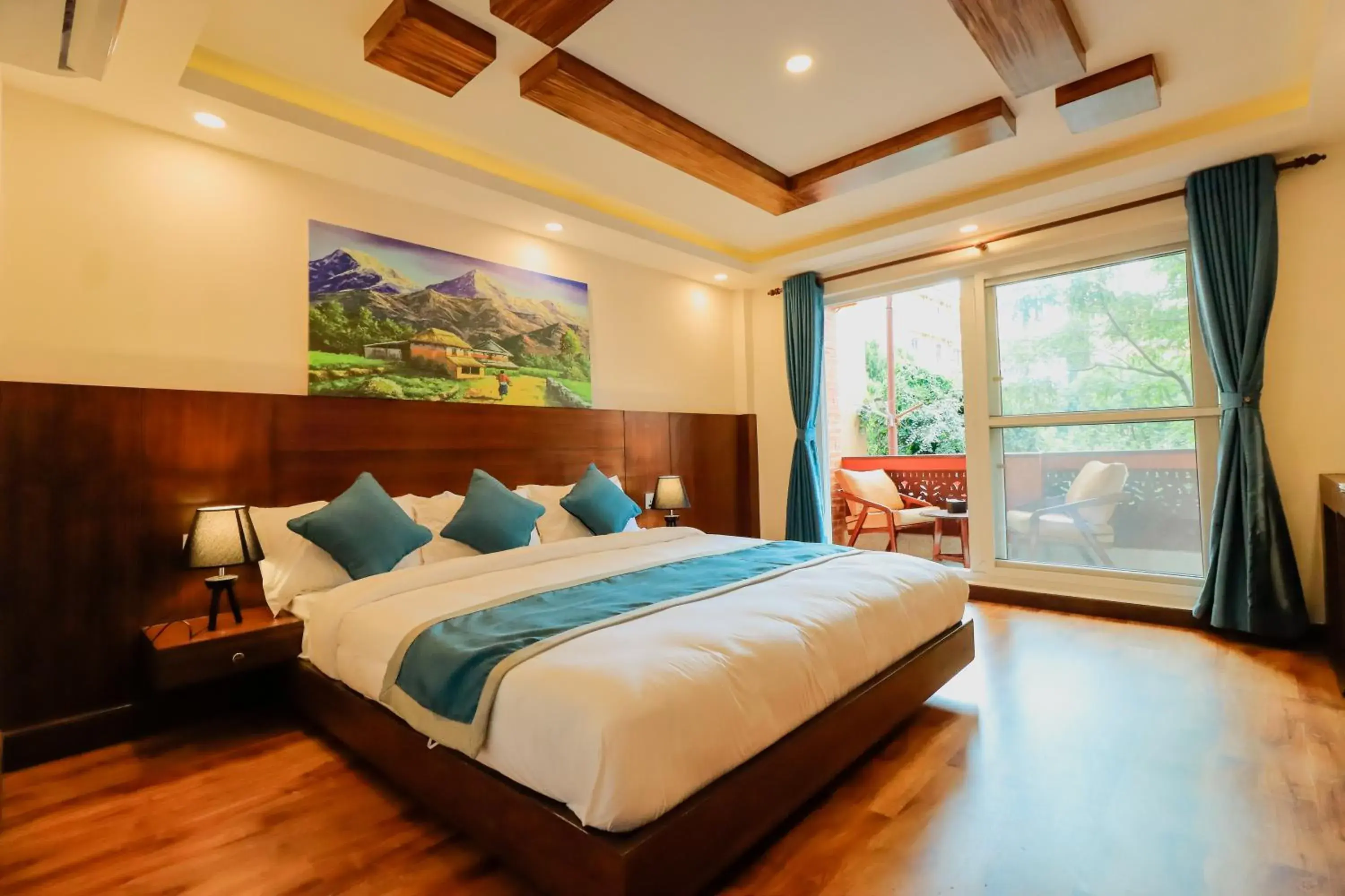 King Room with Private Balcony and Garden View - 10% off on Food & Beverage, 15% off on Laundry, Early check-in & Late check-out by 2 hours in Kathmandu Aagantuk Hotel King Room with Private Balcony and Garden View - 10% off on Food & Beverage, 15% off on Laundry, Early check-in & Late check-out by 2 hours in Kathmandu Aagantuk Hotel