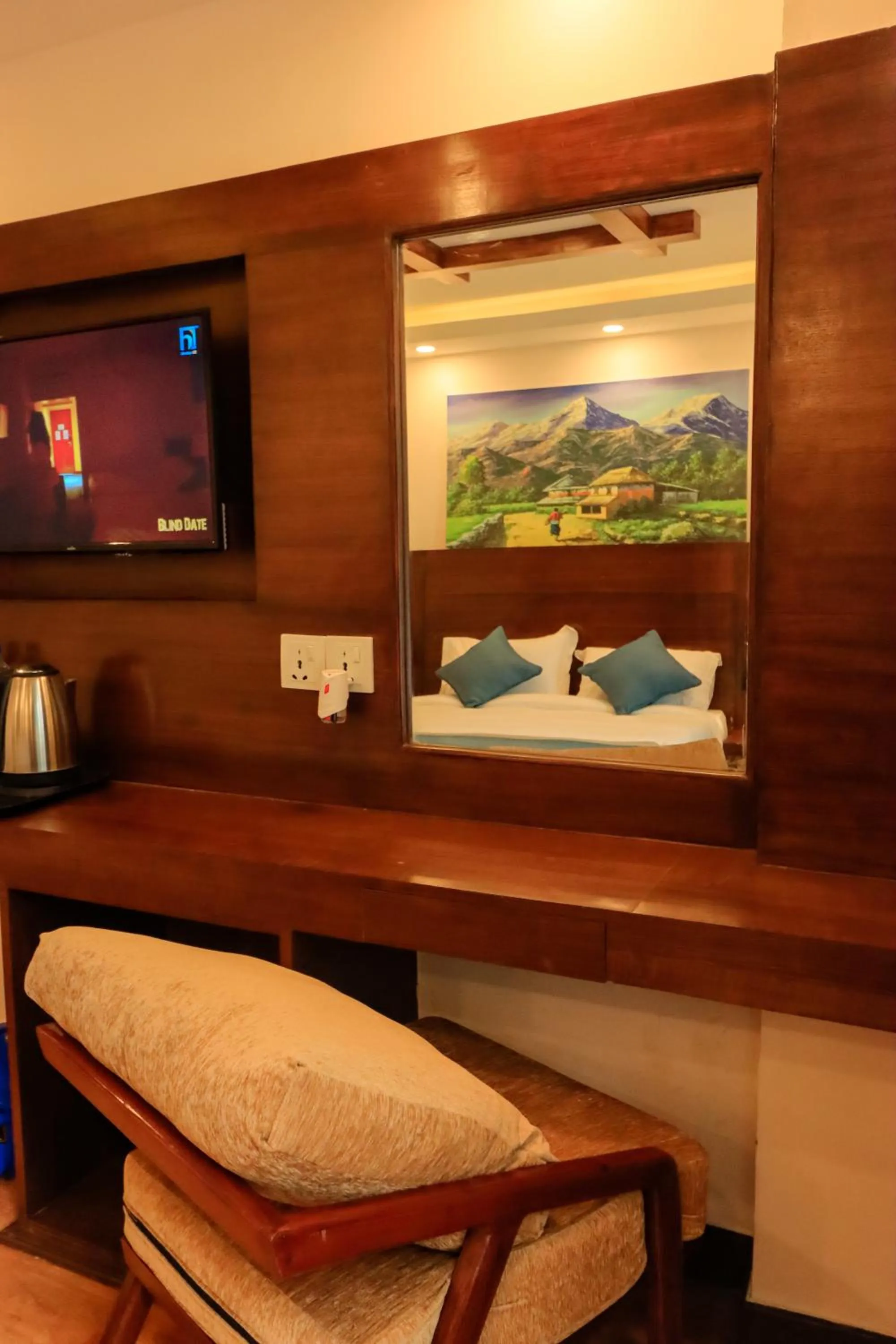 TV and multimedia in Kathmandu Aagantuk Hotel