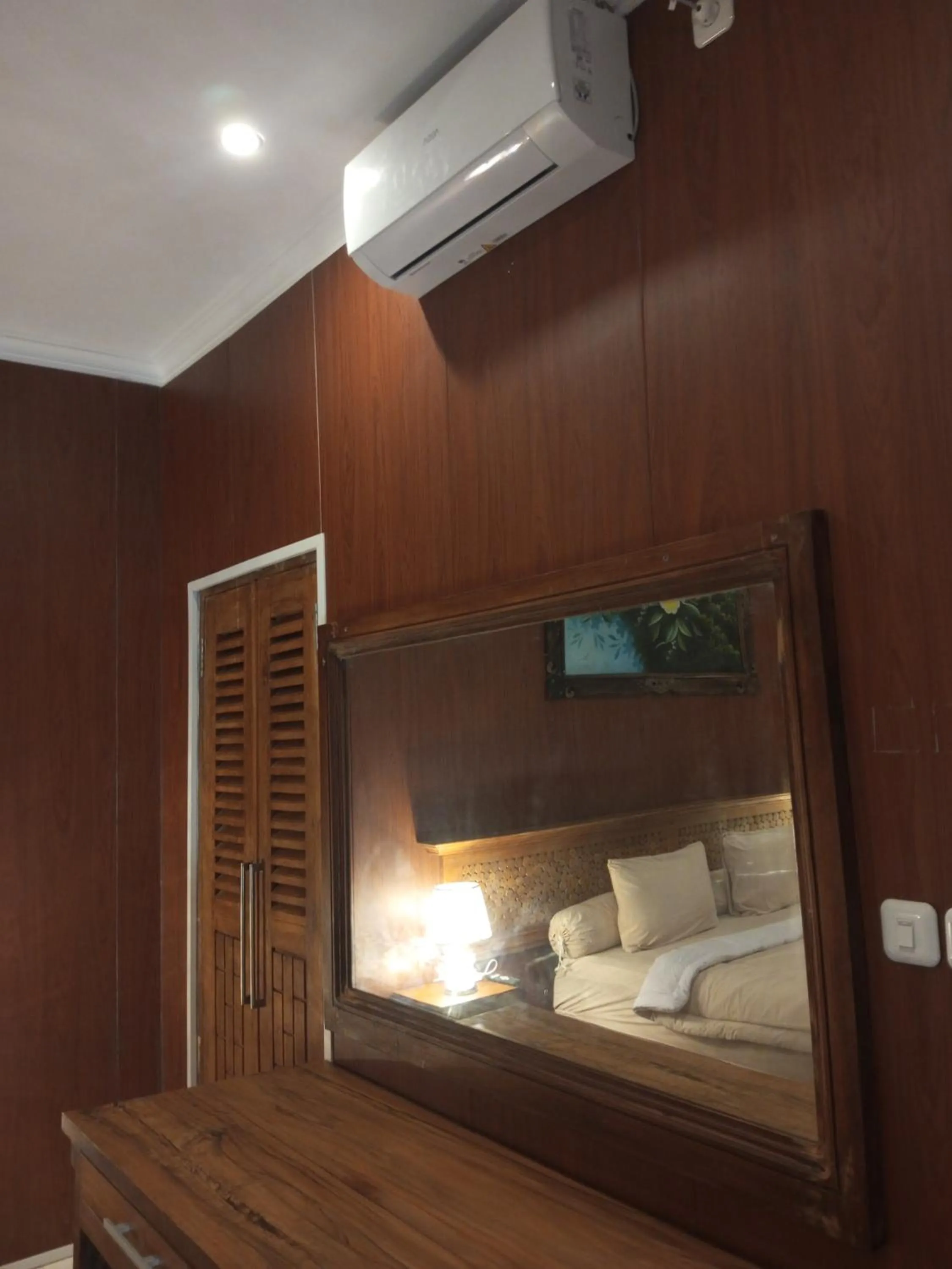 air conditioner, Bed in Coral Beach Seaside