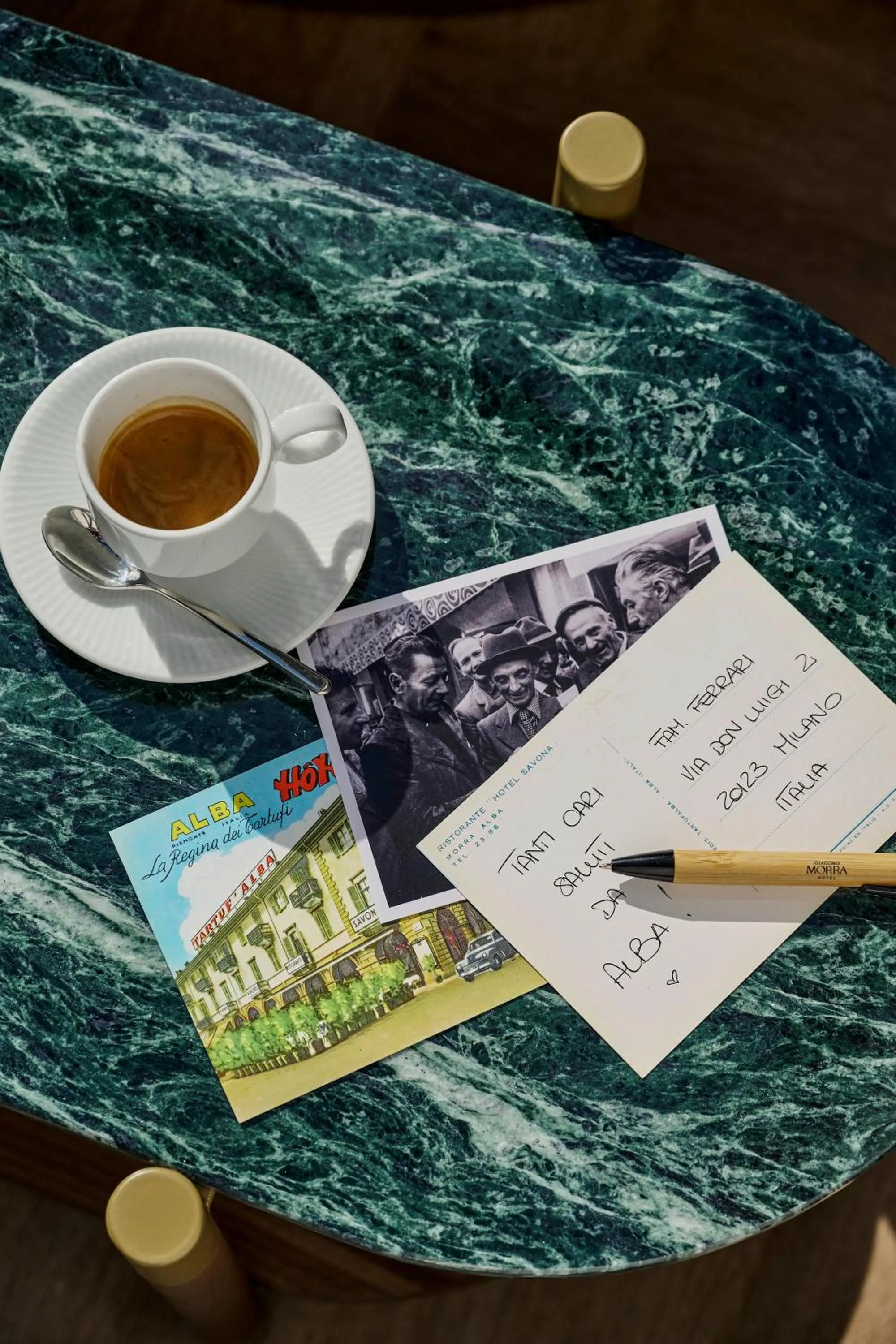 Decorative detail in Hotel Giacomo Morra Alba - Handwritten Collection