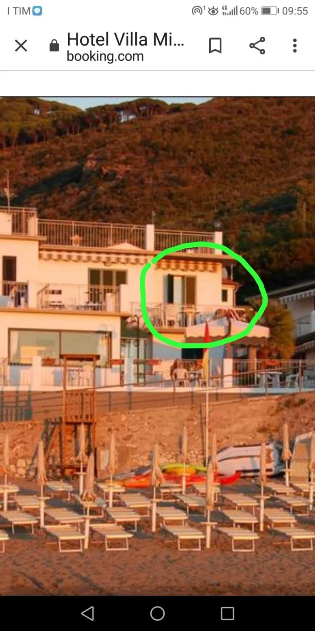 Sea view in Appartamenti Villa Miramare