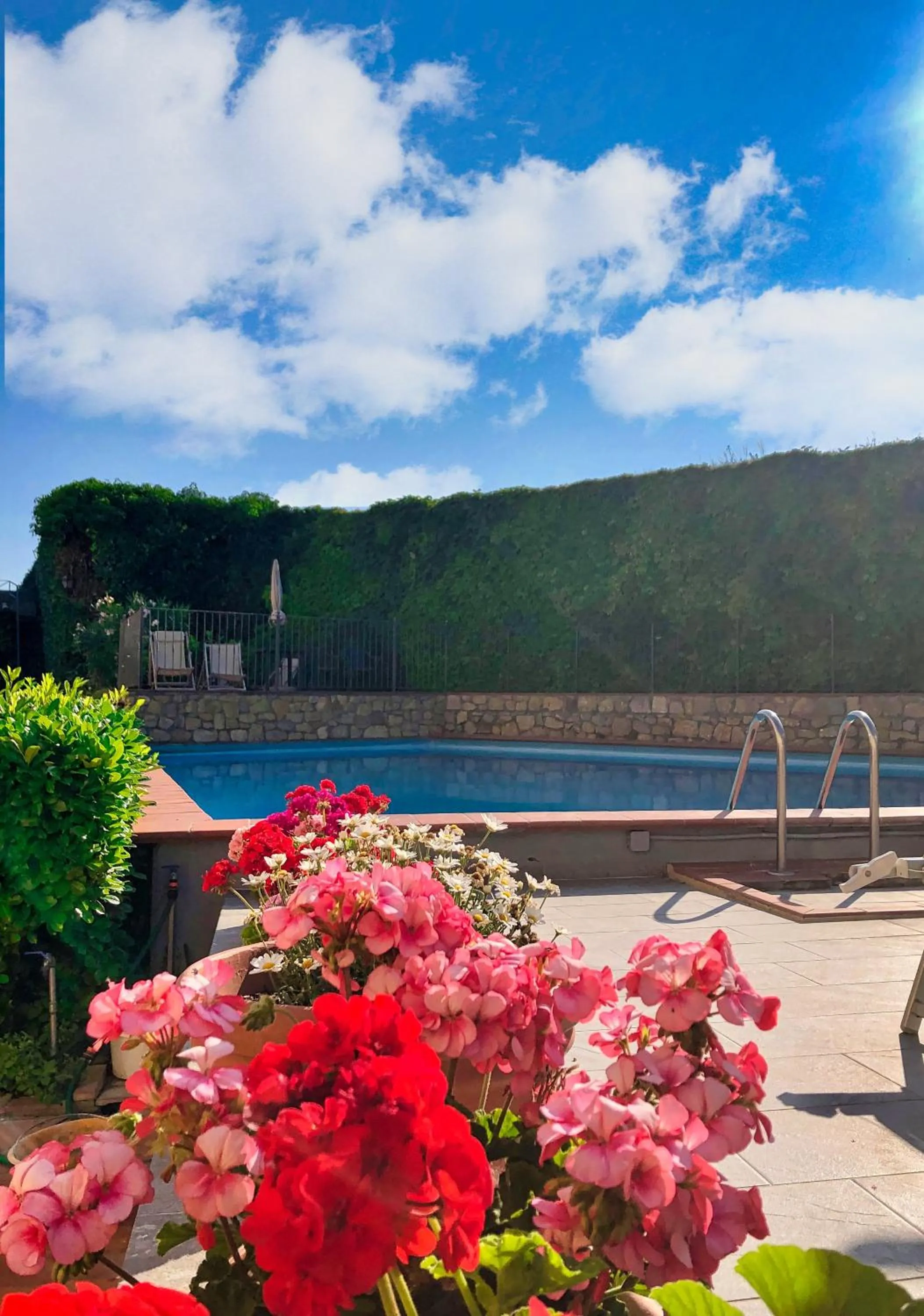 Pool view in Hotel San Lino