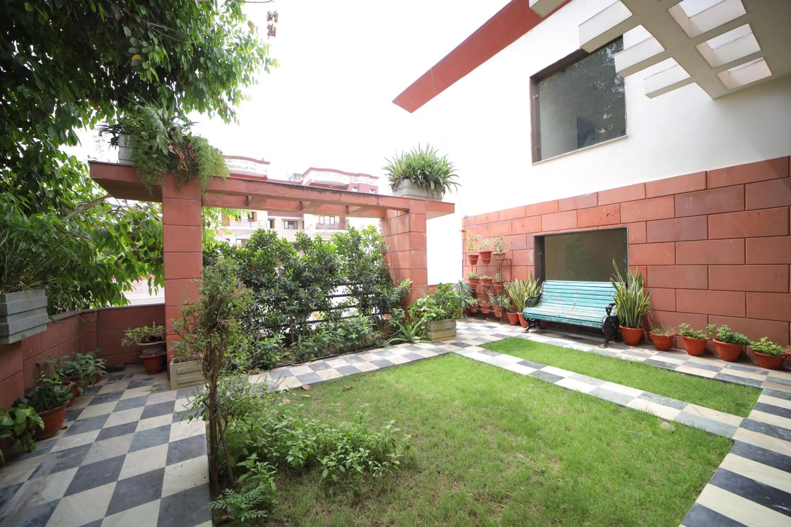 Garden view in Bansi Home Stay