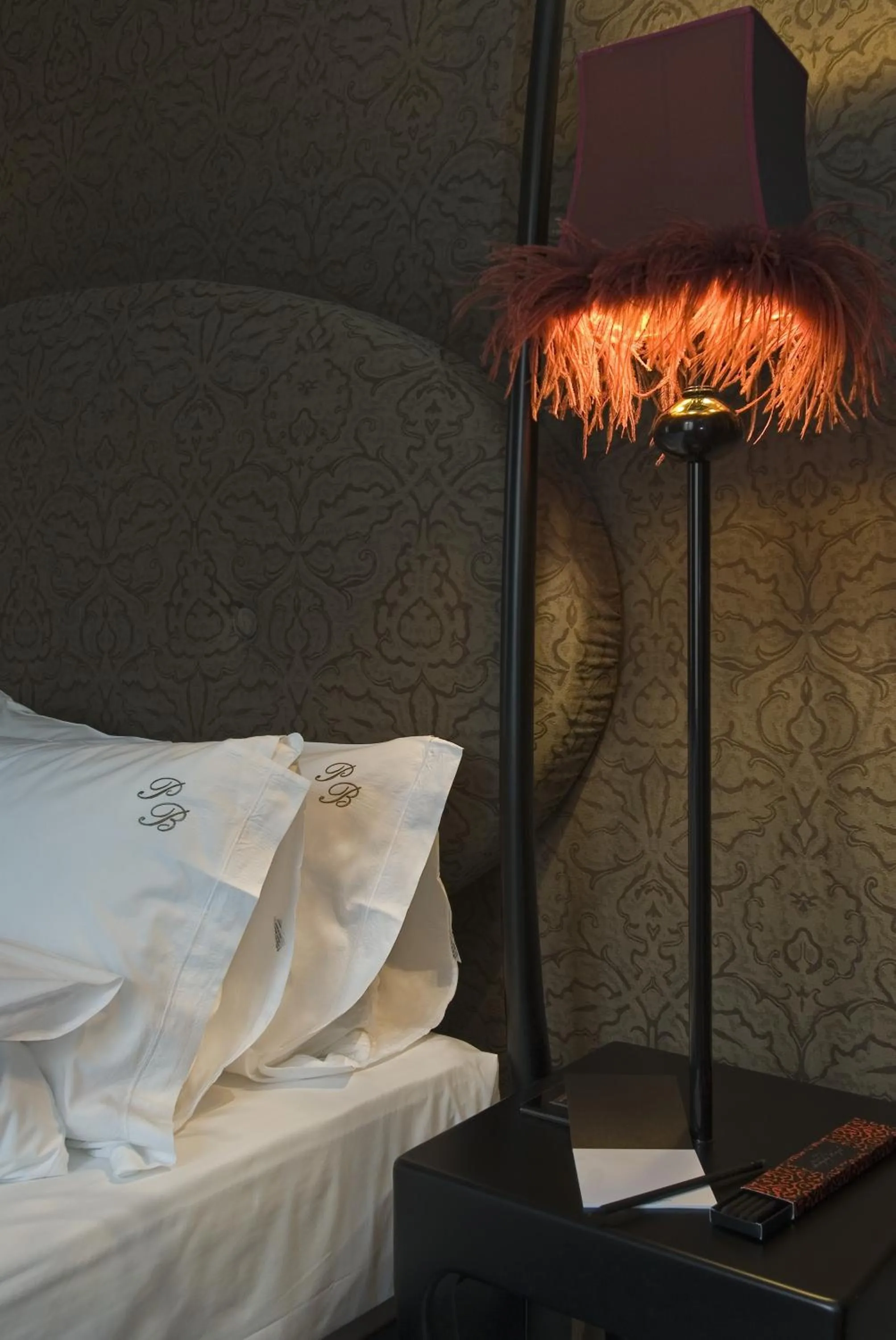 Decorative detail, Bed in Hotel Palazzo Barbarigo Sul Canal Grande