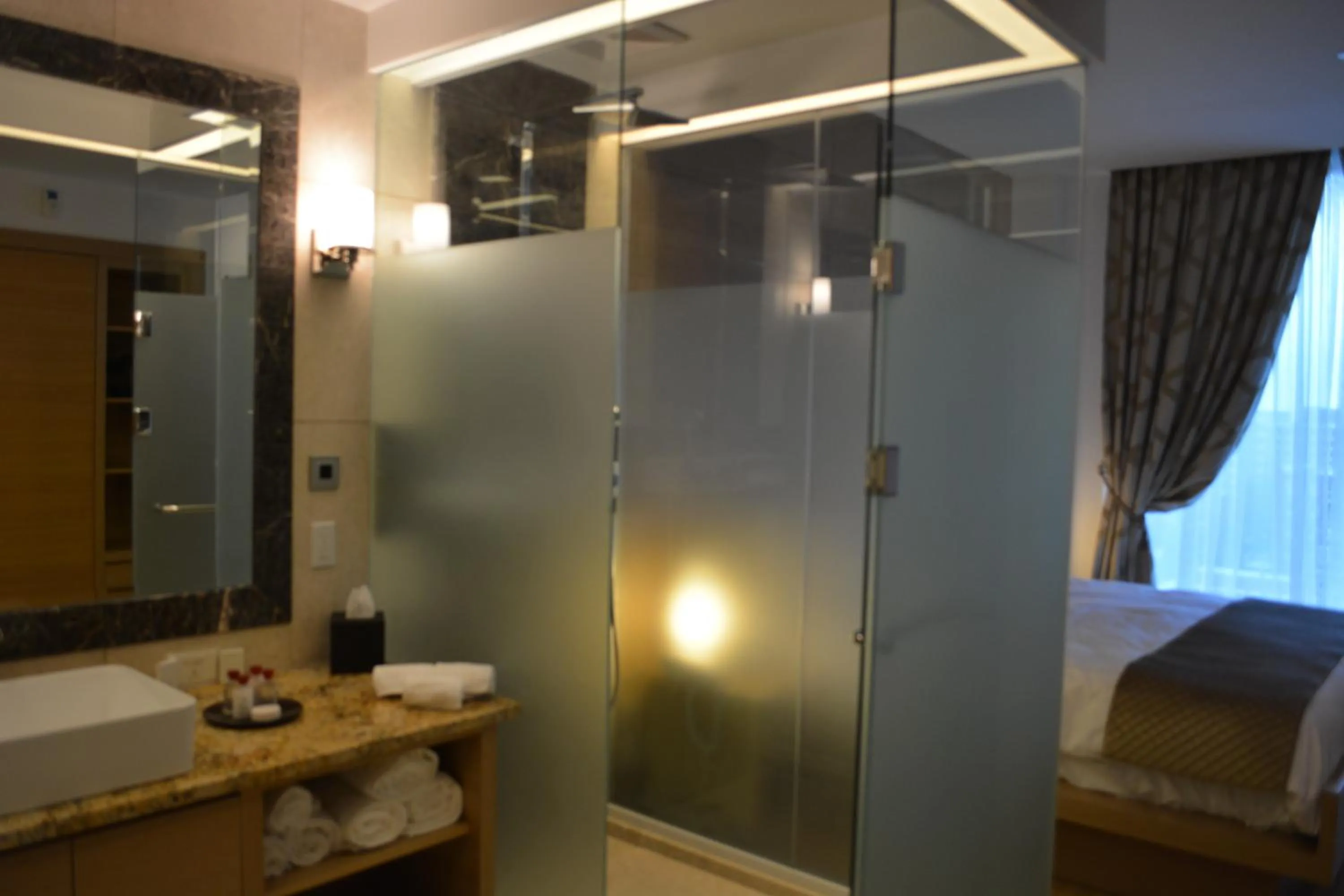 Shower in The One Boutique Hotel