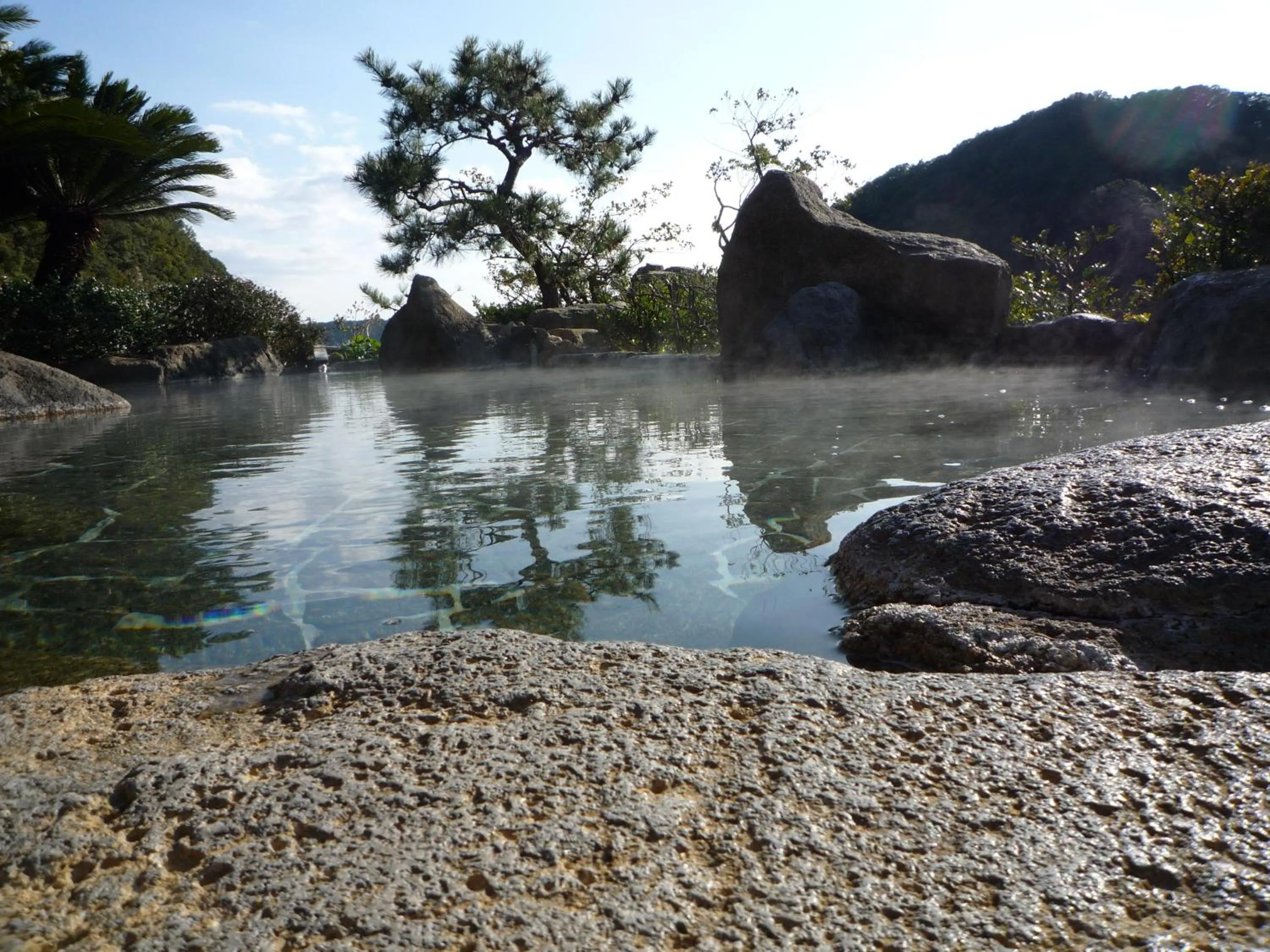 Hot Spring Bath in Hotel Nagisaya