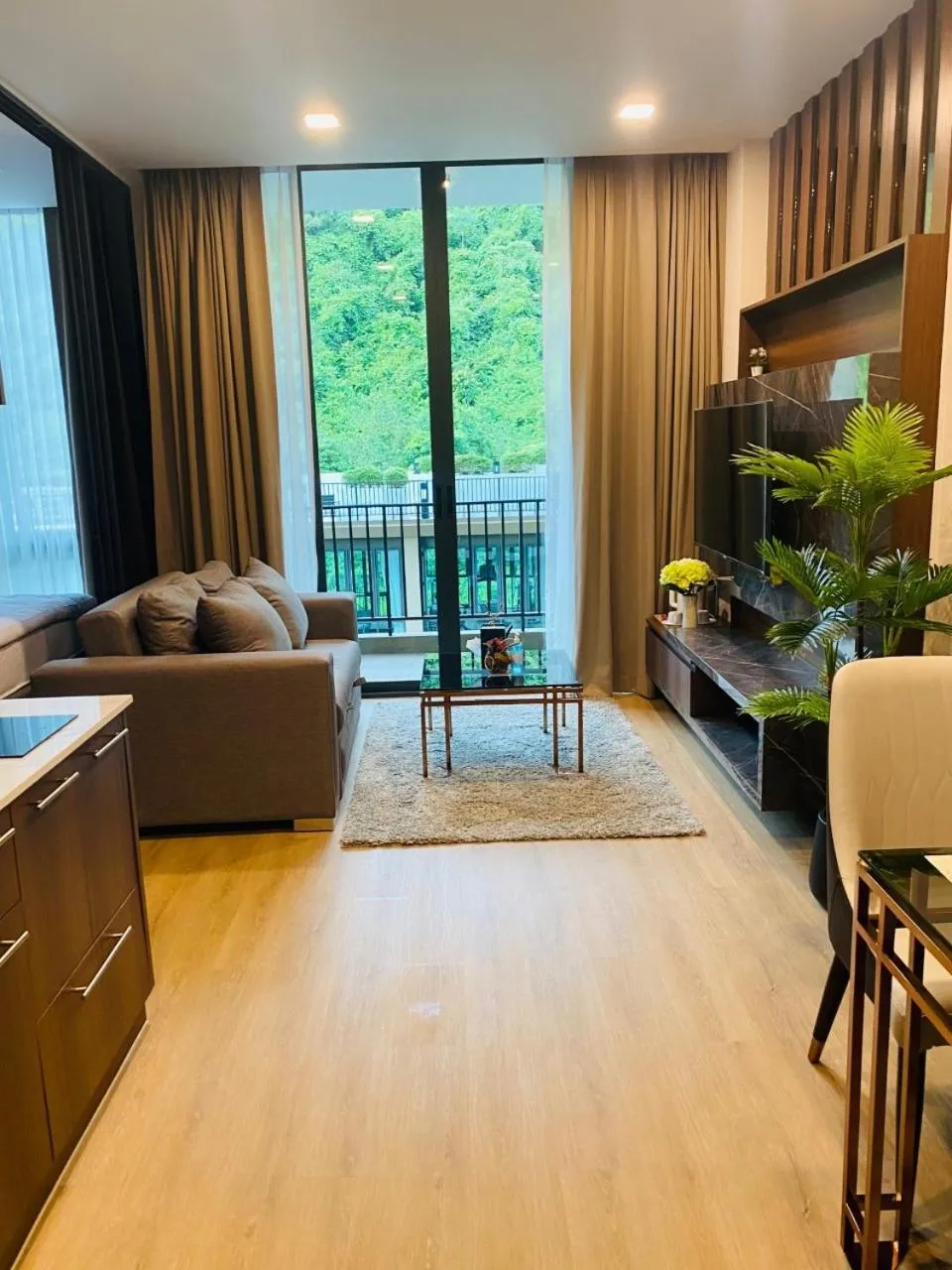 Living room in A2 at Forest Khaoyai