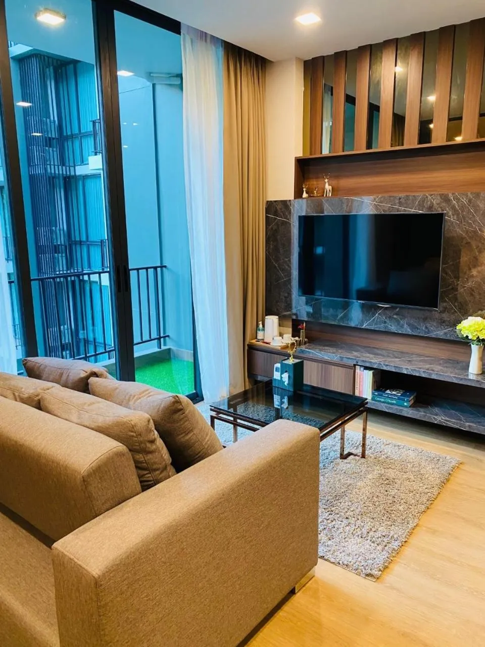 Living room in A2 at Forest Khaoyai