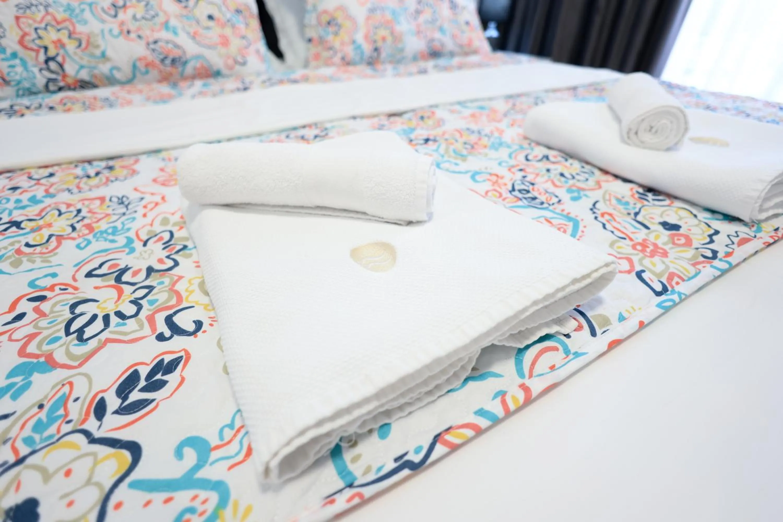 towels, Bed in SEA & LAKE VIEW VILLA