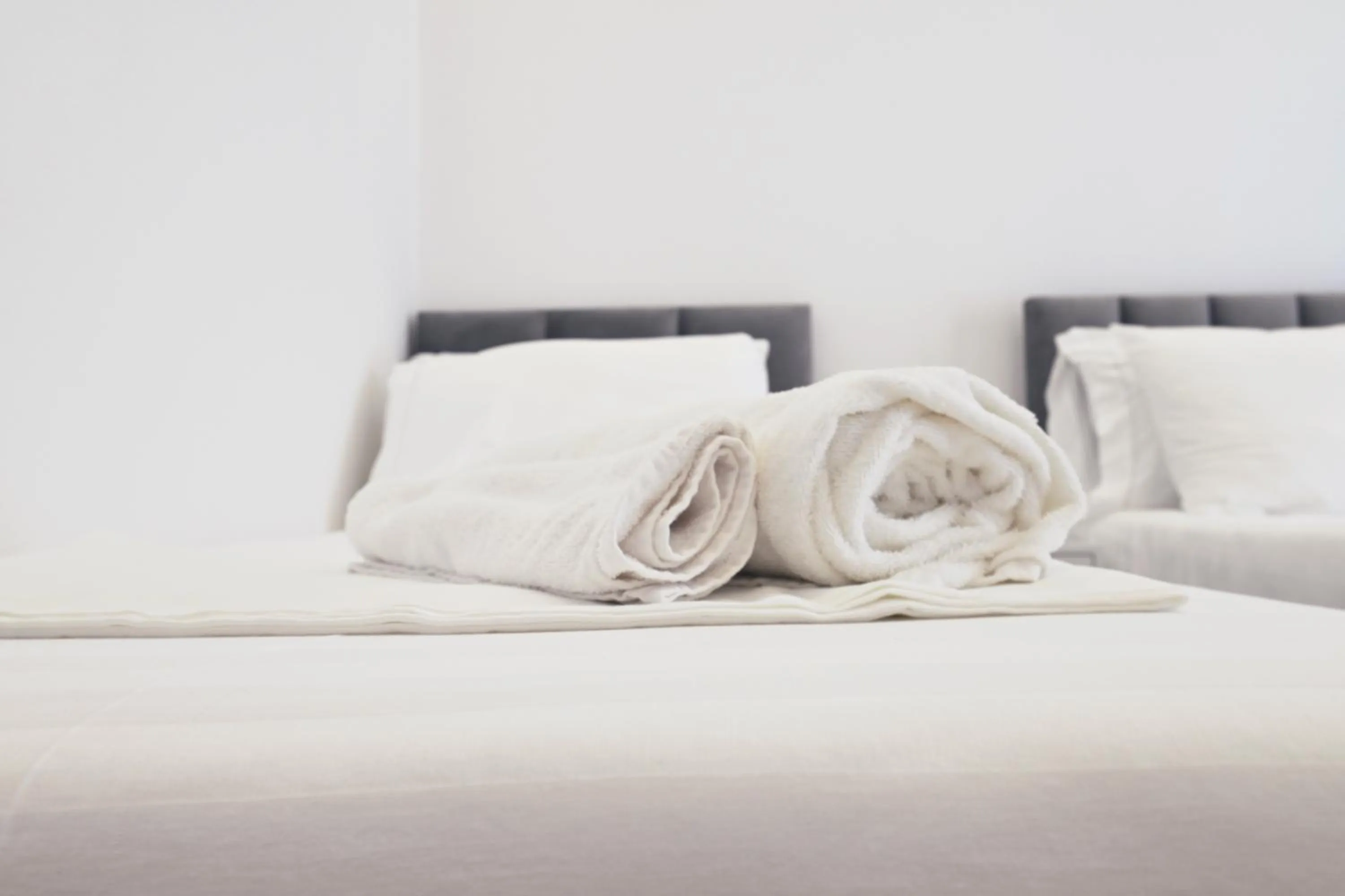 towels, Bed in SEA & LAKE VIEW VILLA