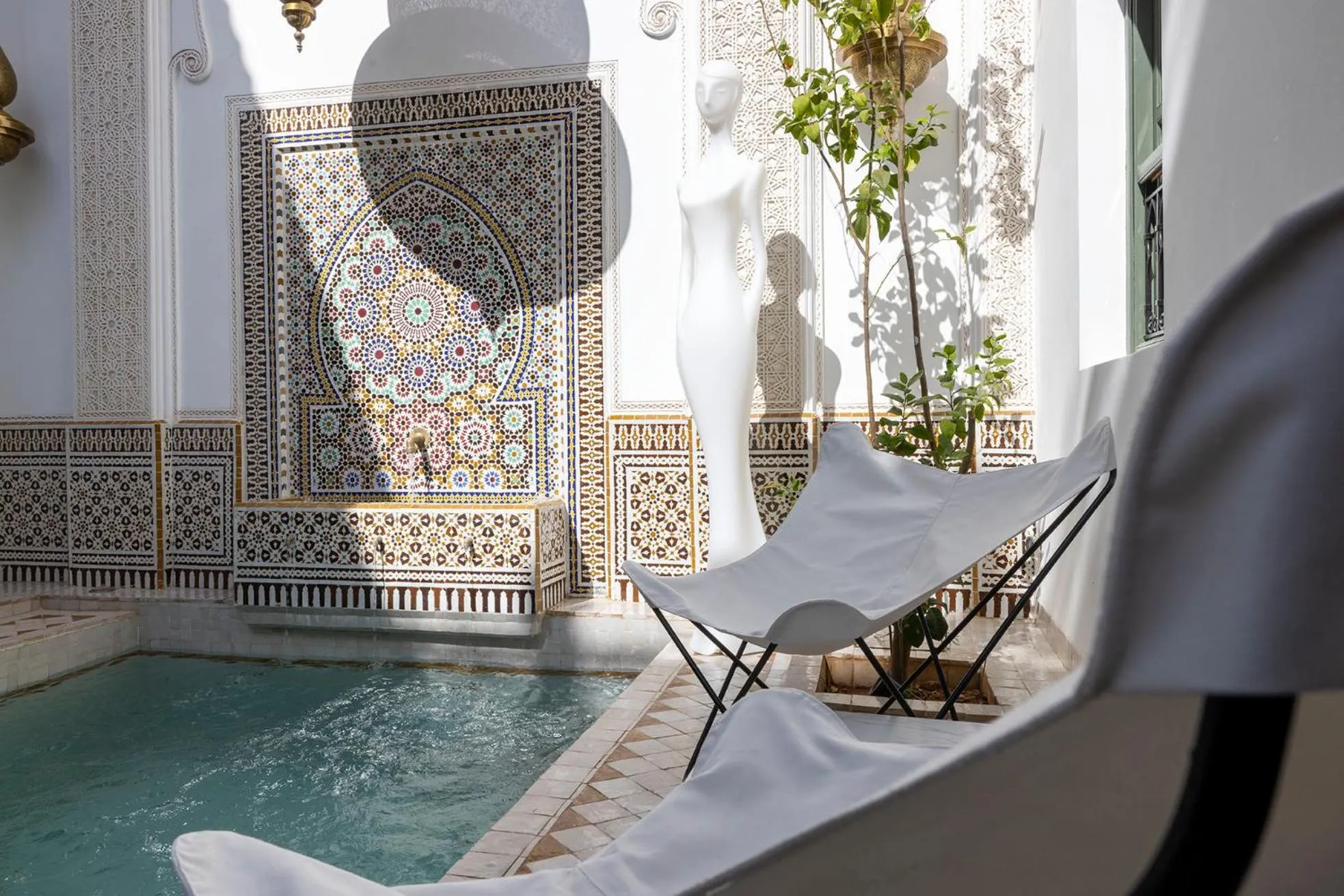Inner courtyard view in Riad LAZ Mimoun & Spa