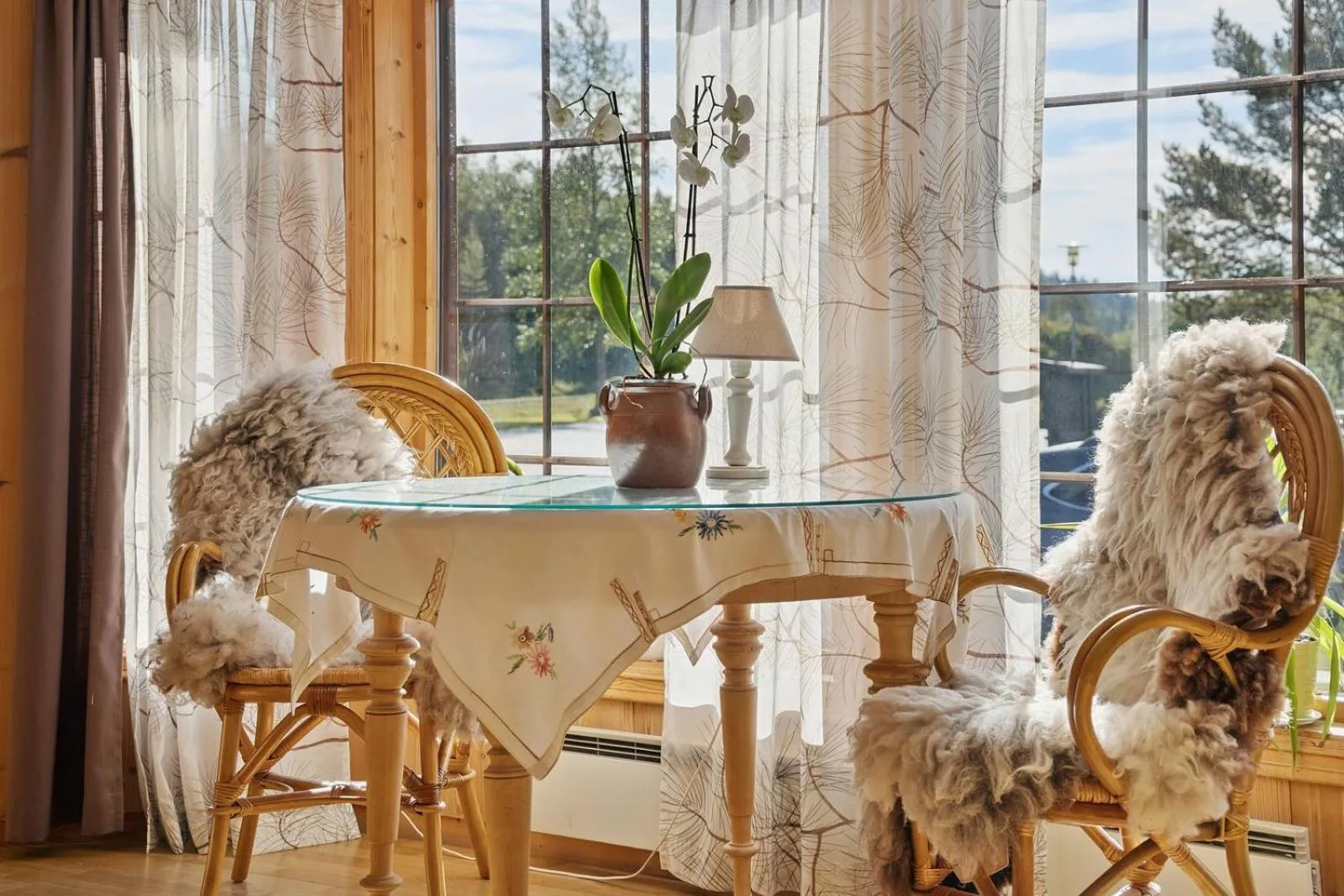Seating area in Heia Gjestegård