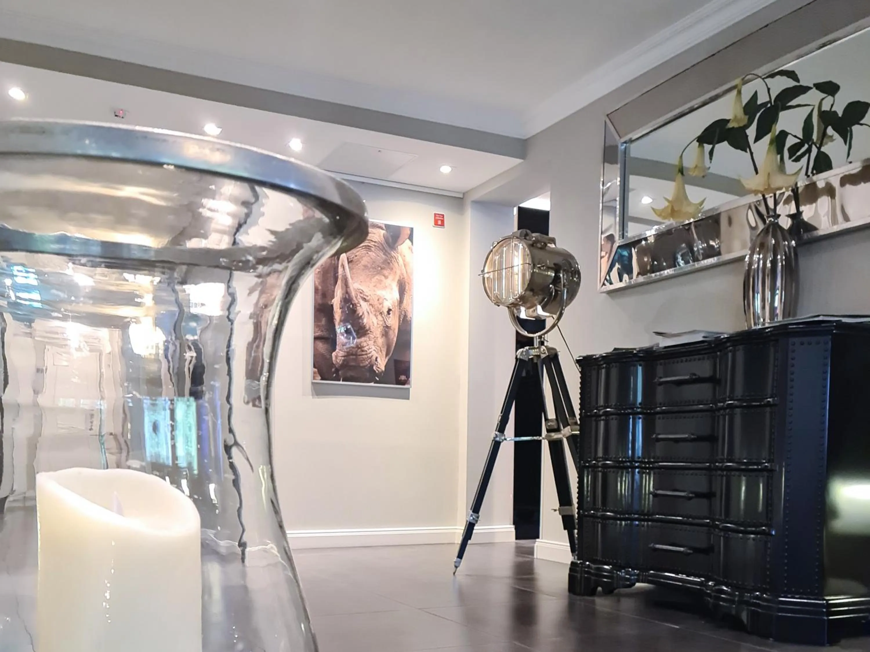 Lobby or reception in Villahotel Rheinblick