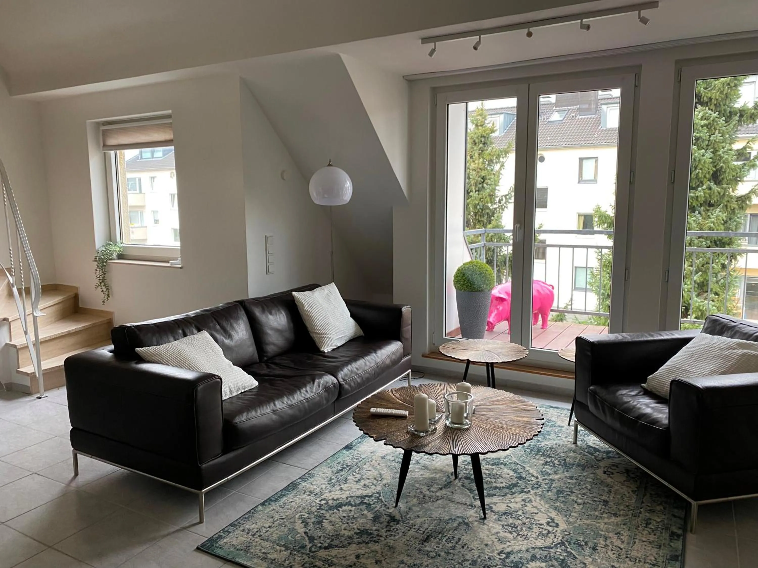 Living room in Rheinblick Apartments