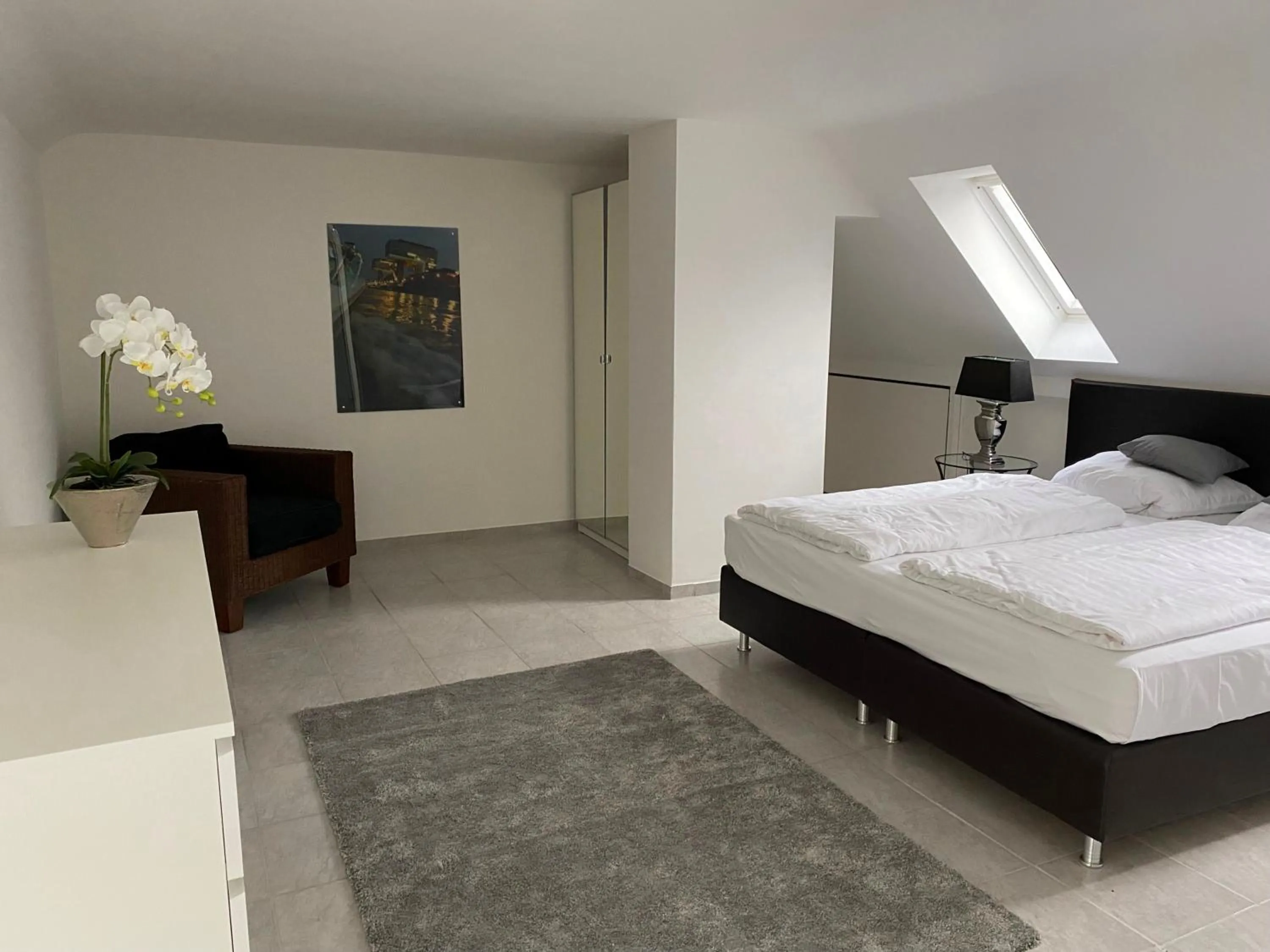 Photo of the whole room, Bed in Rheinblick Apartments